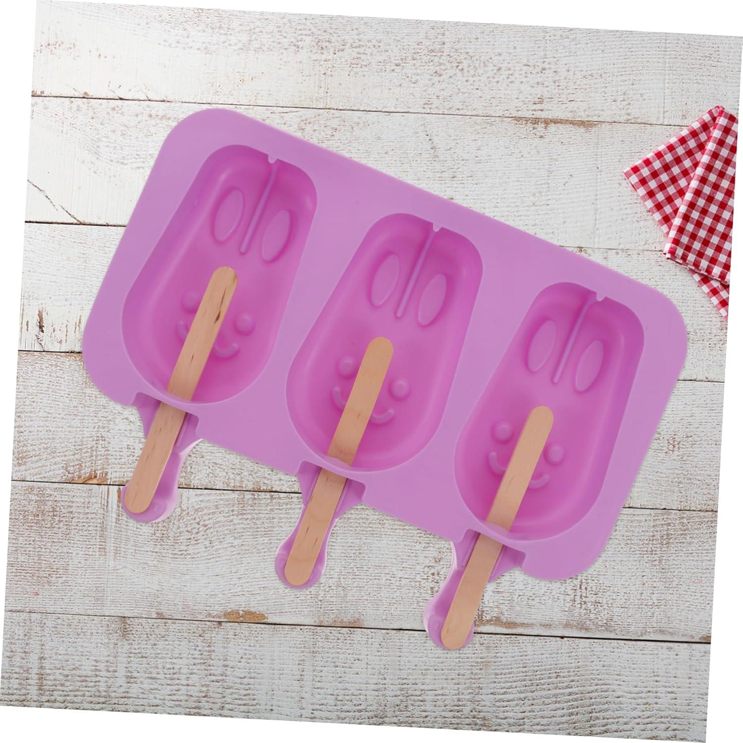 Molde de Hielo de Silicona KICHOUSE Conejo con Tapa y Palitos