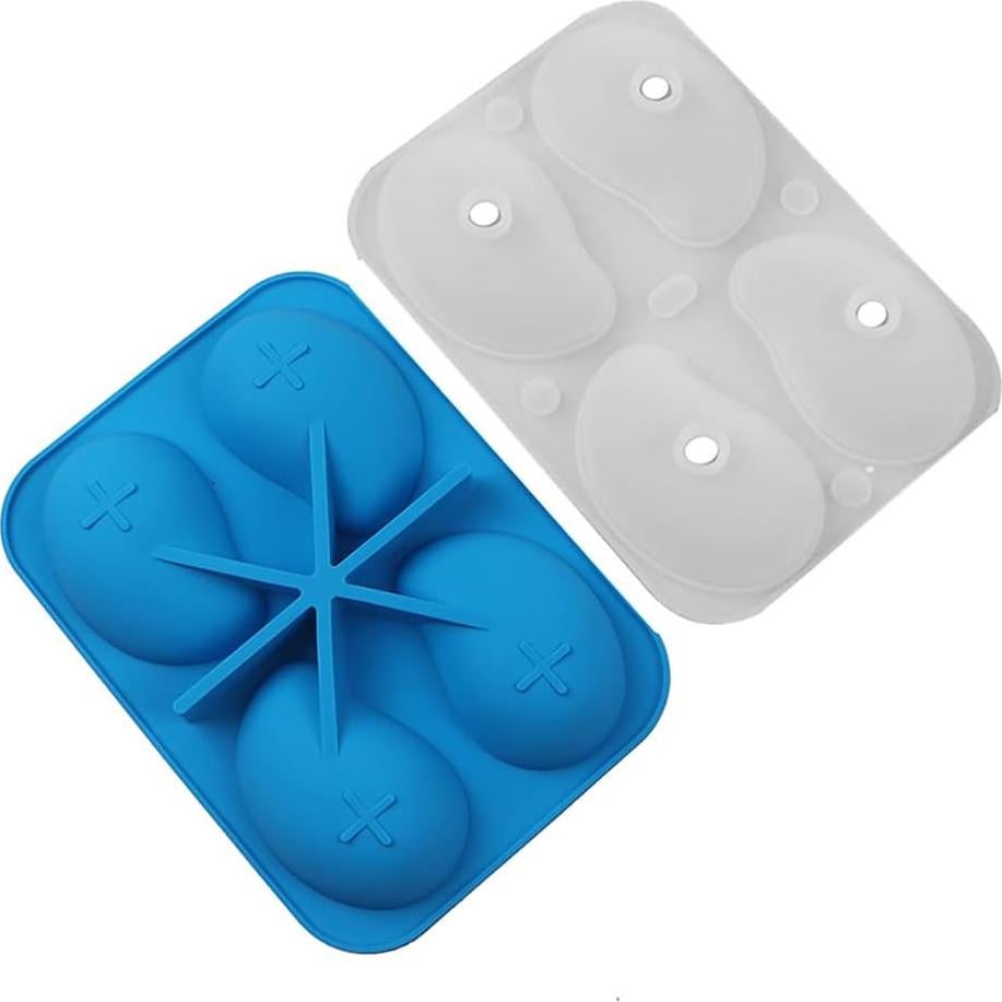 Molde de Silicona 3D ZQWE para Hornear Pasteles - 4 Cavidades