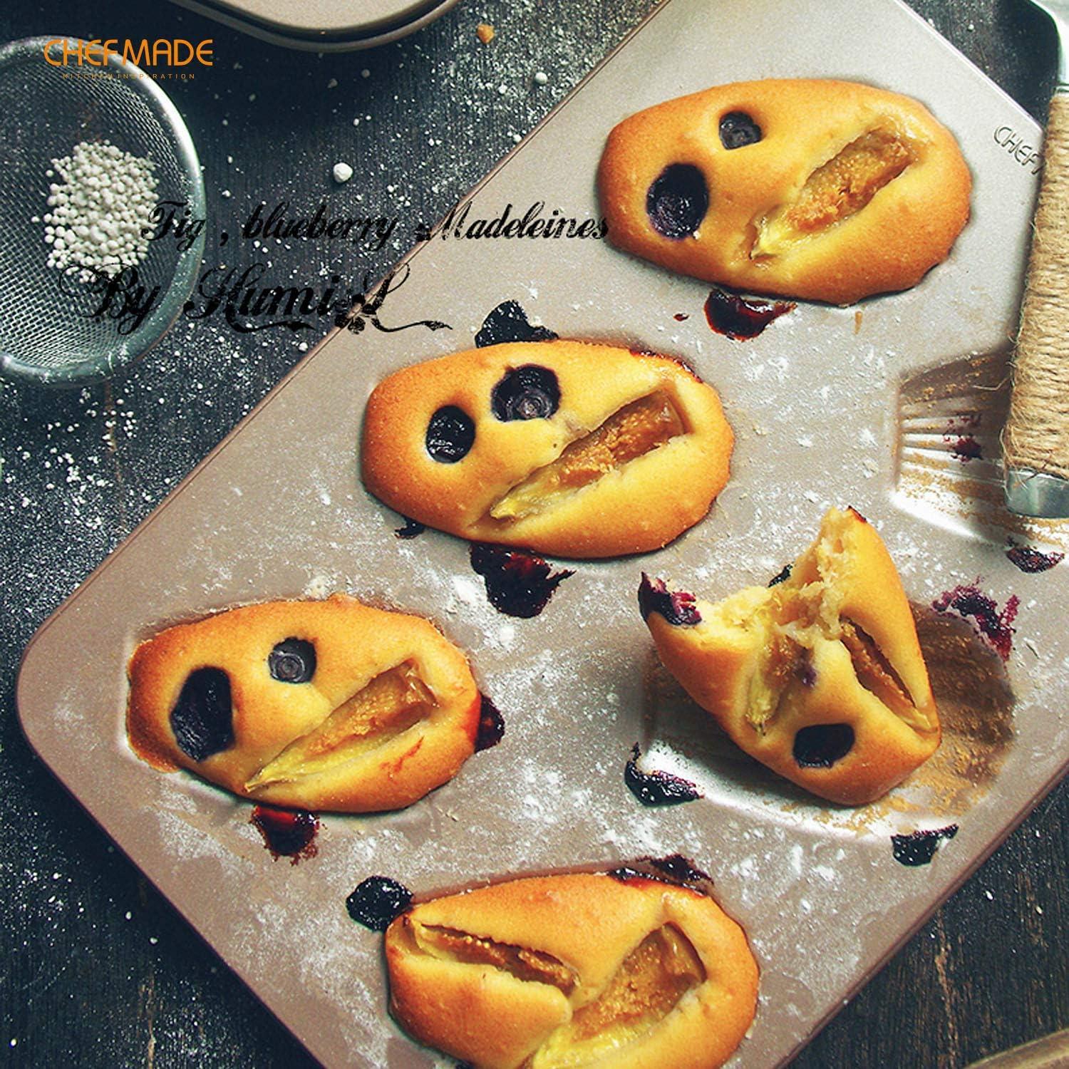 Molde para Pastel Madeleine CHEFMADE 6 Cavidades Antiadherente