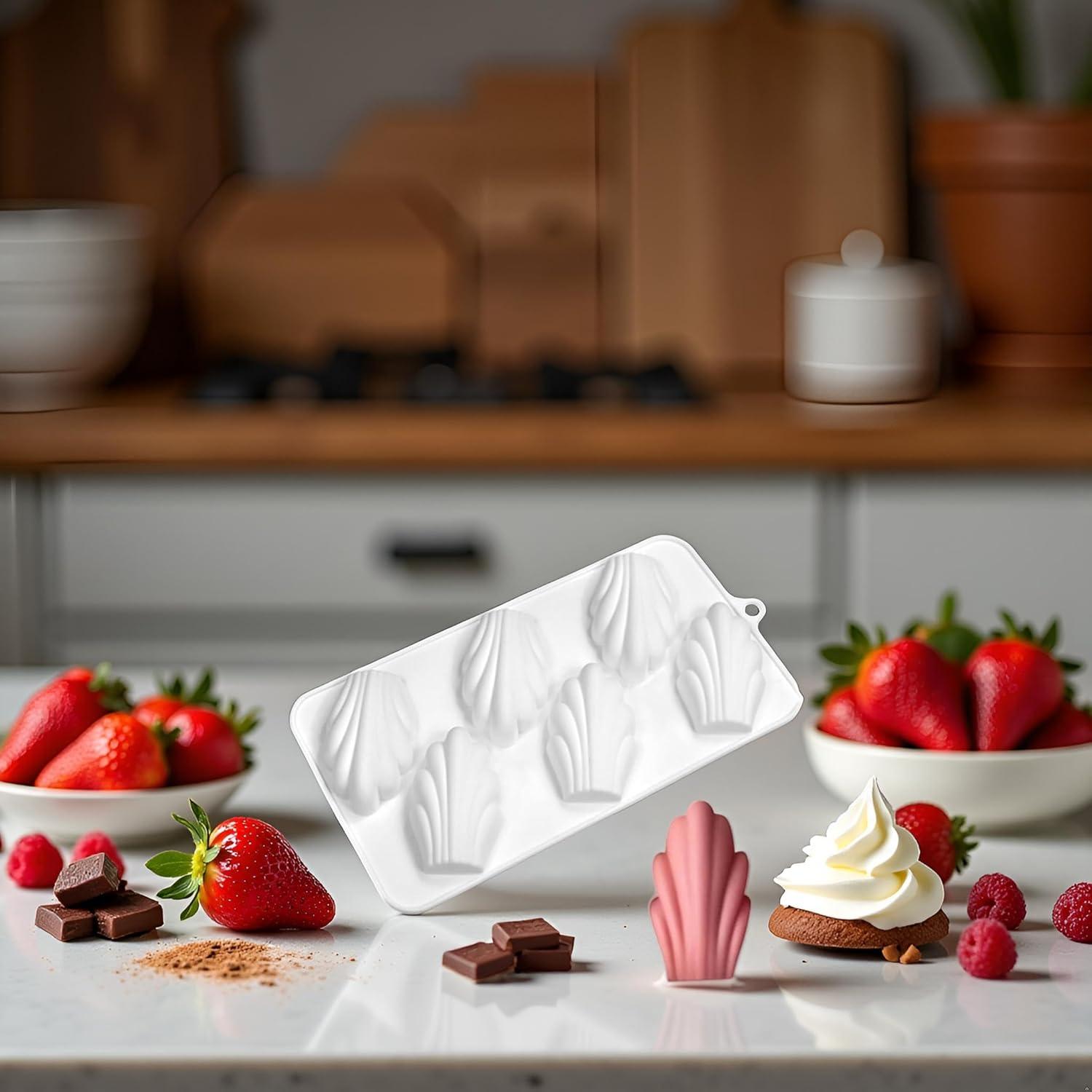 Molde de Silicona Savarin Blanco Jowxsx para Pasteles y Postres