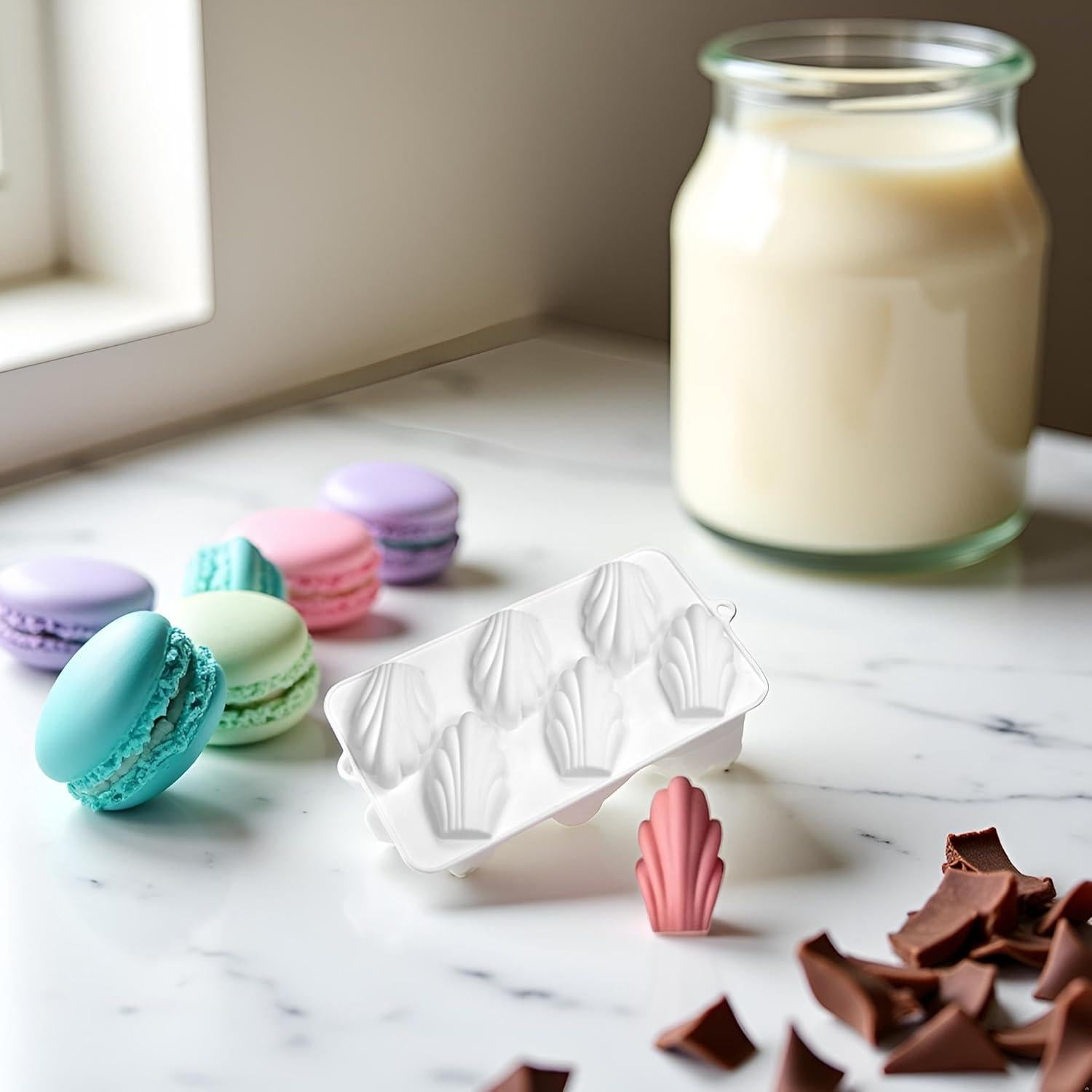 Molde de Silicona Savarin Blanco Jowxsx para Pasteles y Postres