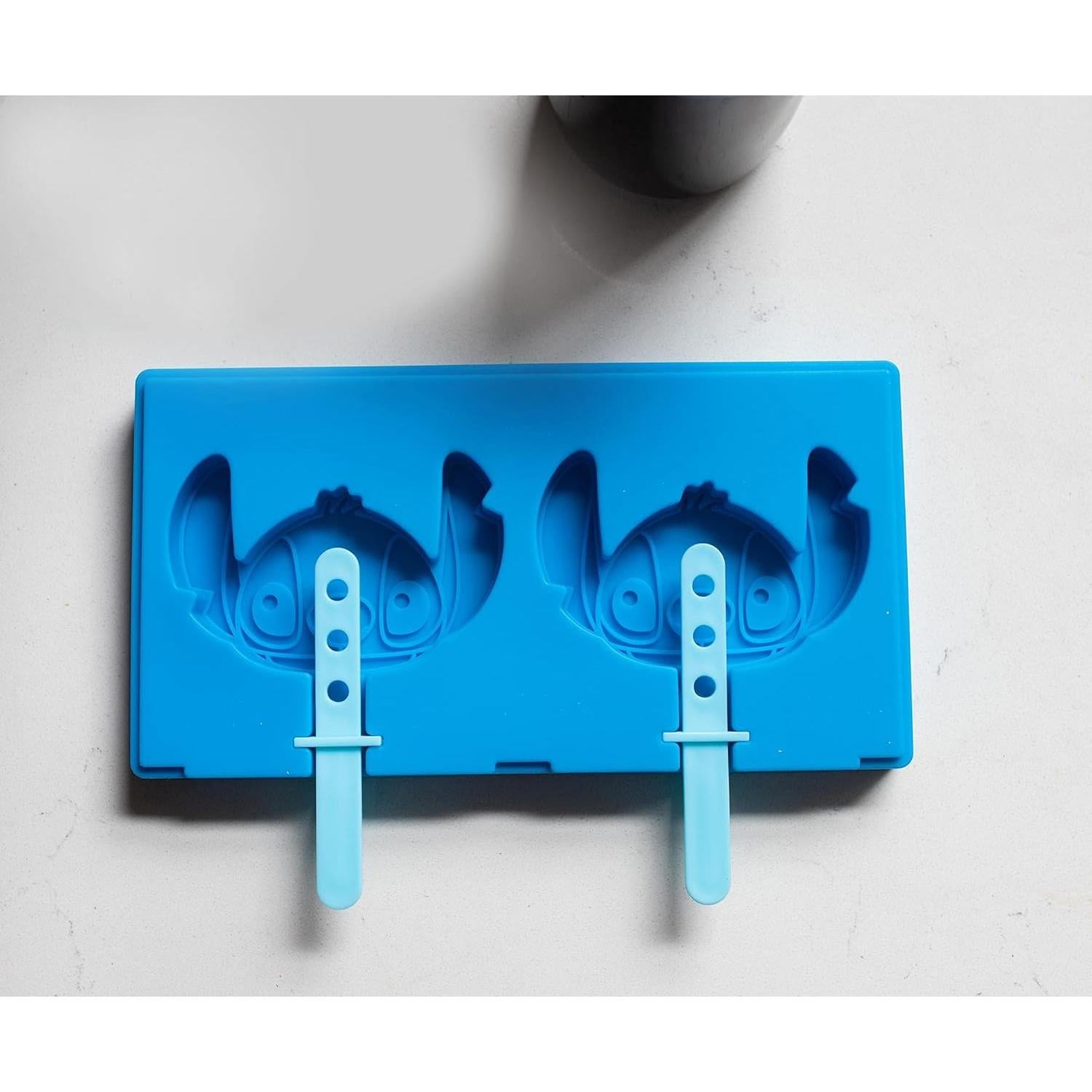 Molde de Paletas de Hielo Disney Lilo & Stitch Azul 2 Piezas