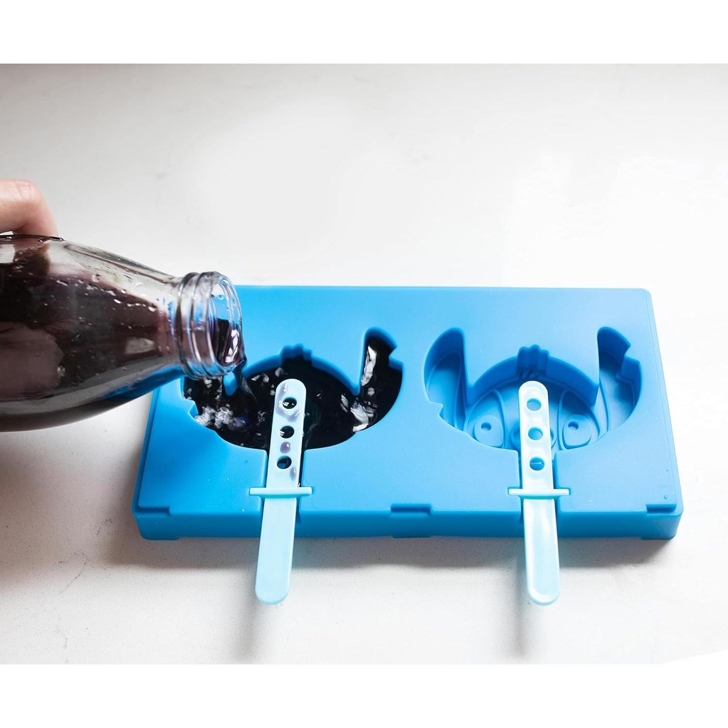 Molde de Paletas de Hielo Disney Lilo & Stitch Azul 2 Piezas