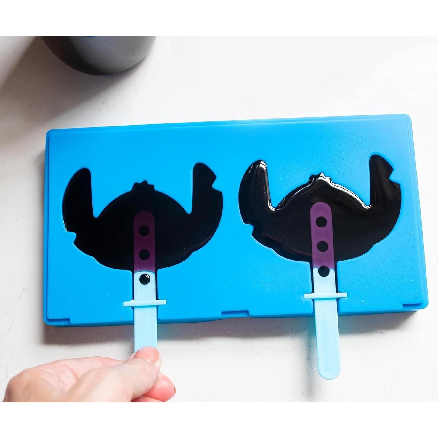 Molde de Paletas de Hielo Disney Lilo & Stitch Azul 2 Piezas