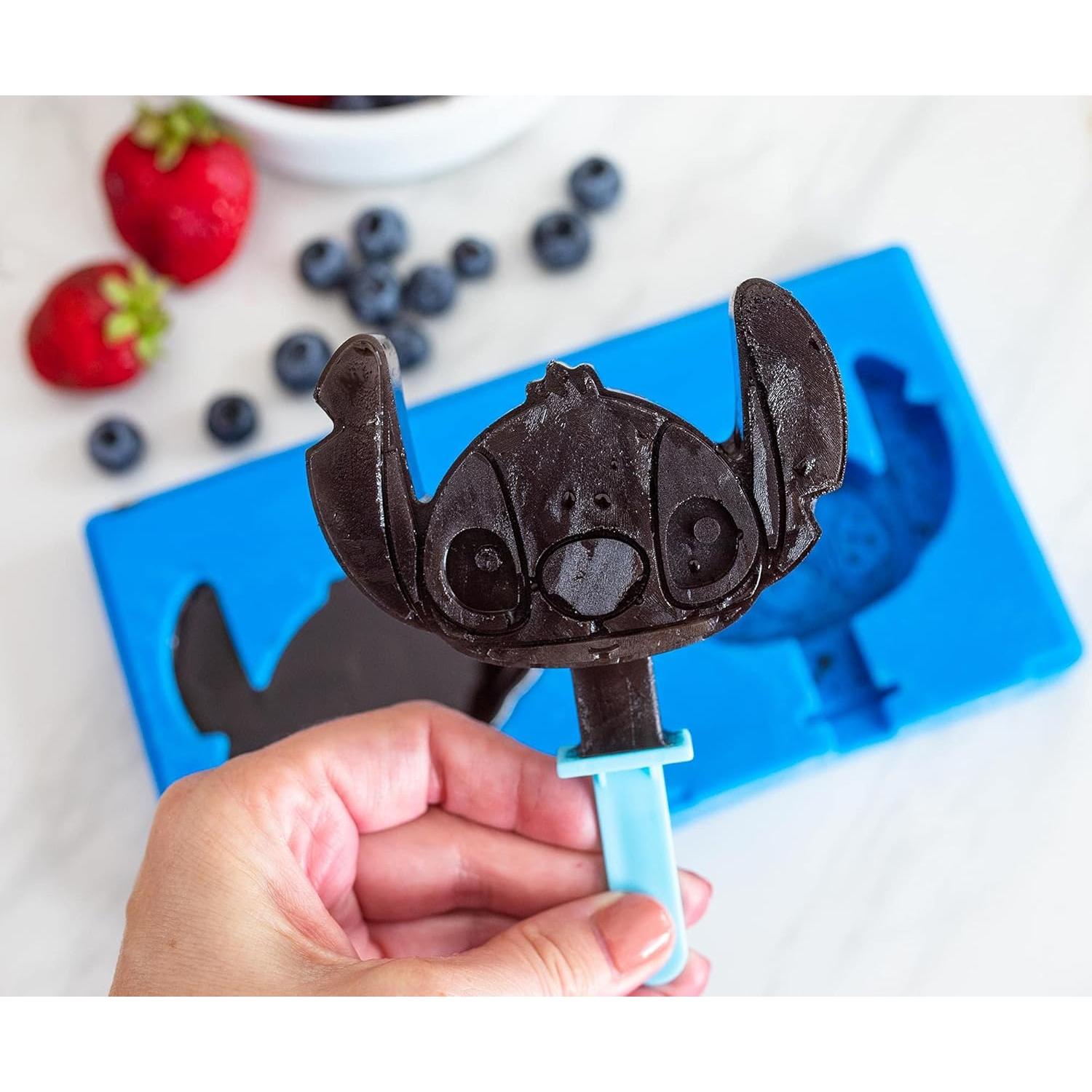 Molde de Paletas de Hielo Disney Lilo & Stitch Azul 2 Piezas