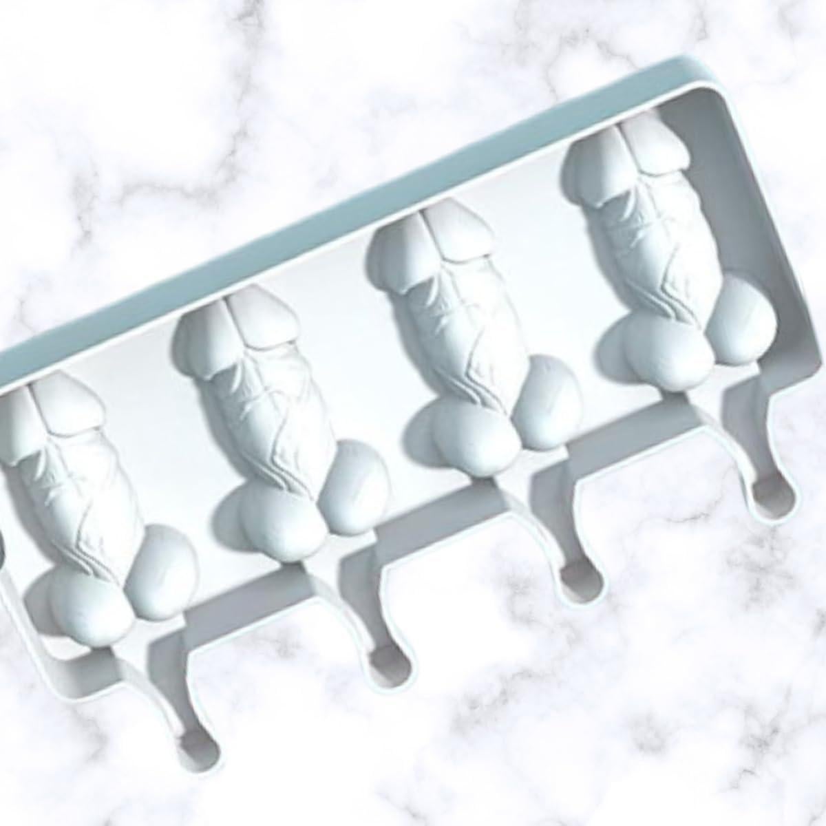 Molde de Silicona Rosa para Paletas Eróticas Adultos Genérico