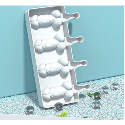 Molde de Silicona Rosa para Paletas Eróticas Adultos Genérico