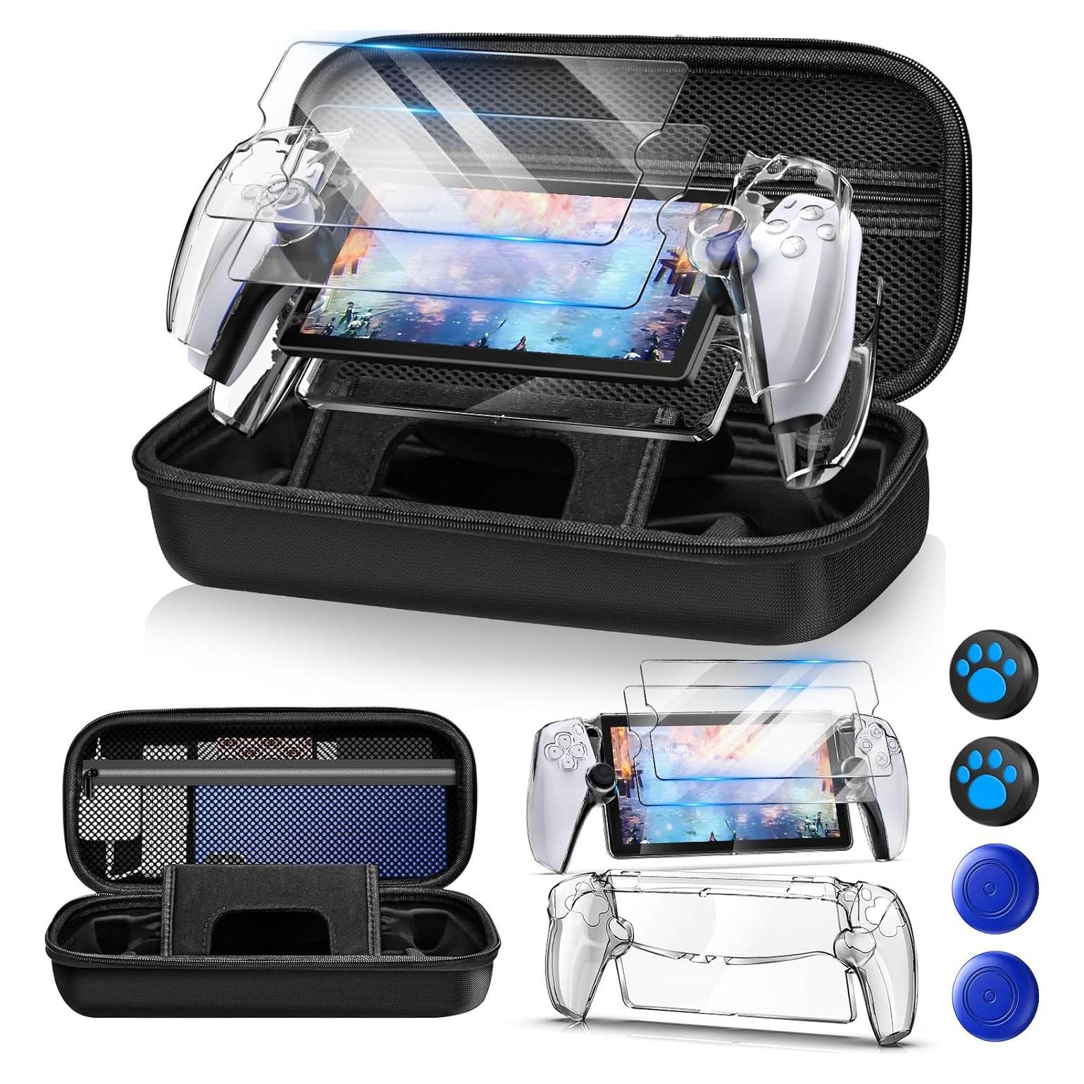 Set 12 en 1 Accesorios Auarte para PS5 Portal Negro