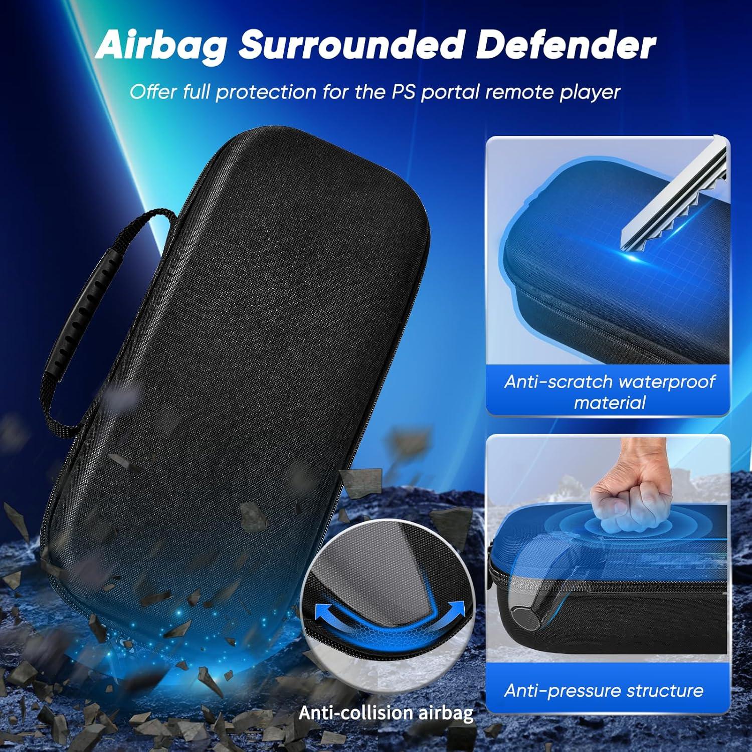 Set 12 en 1 Accesorios Auarte para PS5 Portal Negro