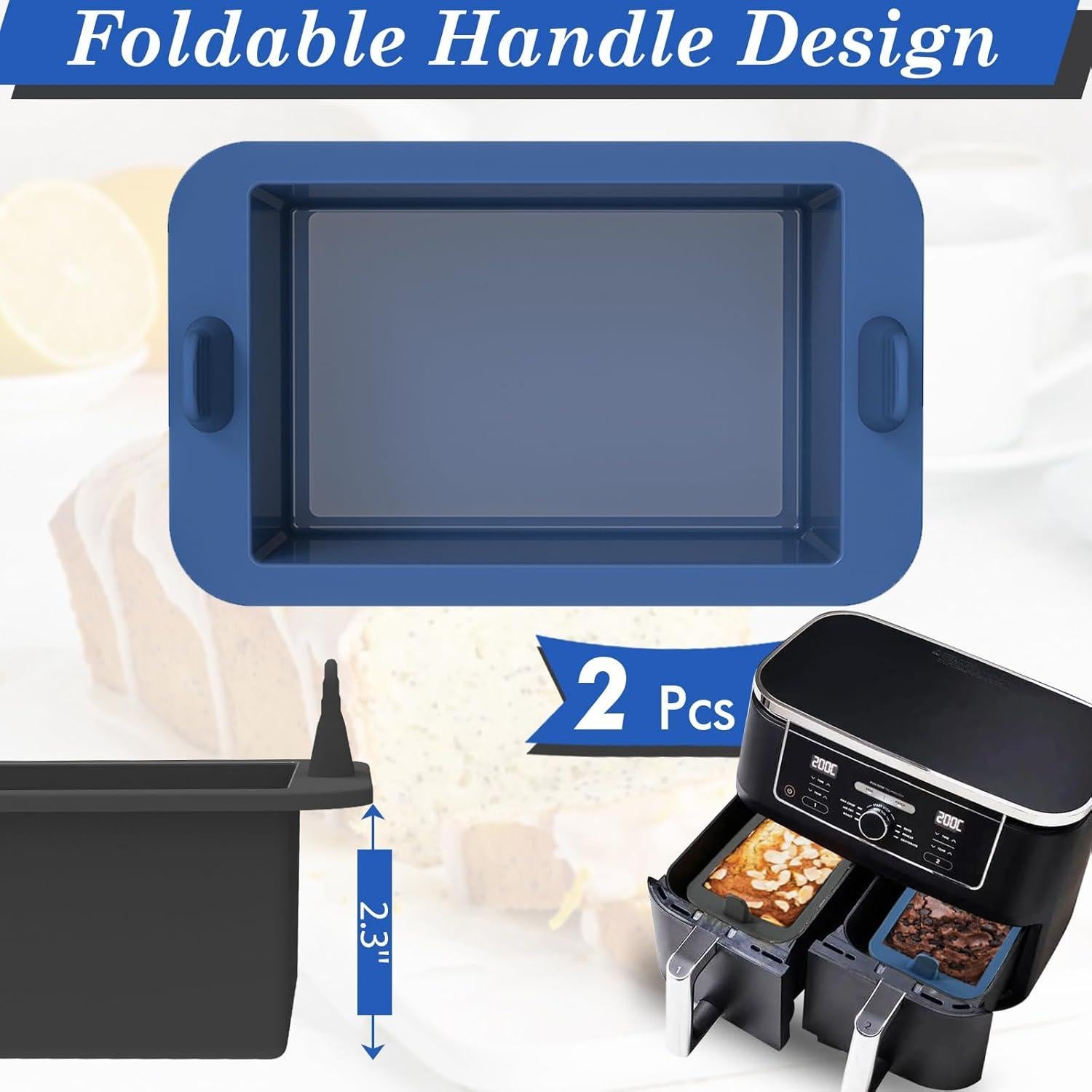 Molde para Pan de Silicona Webake Antiadherente Set de 2