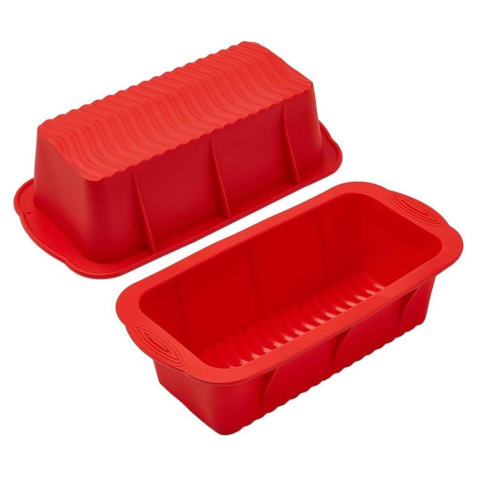Molde de Pan de Silicona SOV, Set de 2, Antiadherente 25.4x12.7cm