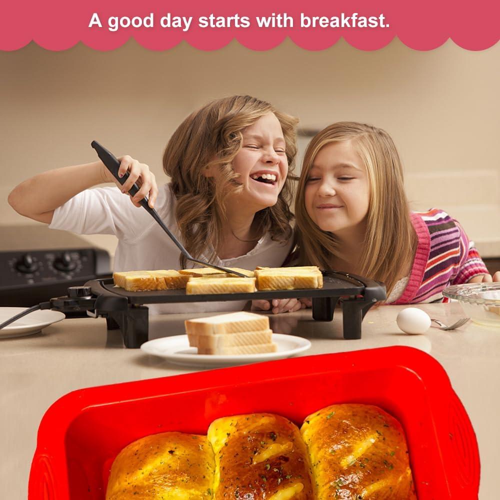 Molde de Pan de Silicona SOV, Set de 2, Antiadherente 25.4x12.7cm