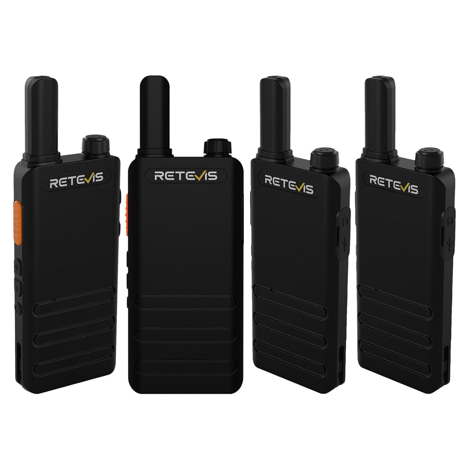 Walkie Talkies Retevis RT22P Recargables 4 Paquete VOX