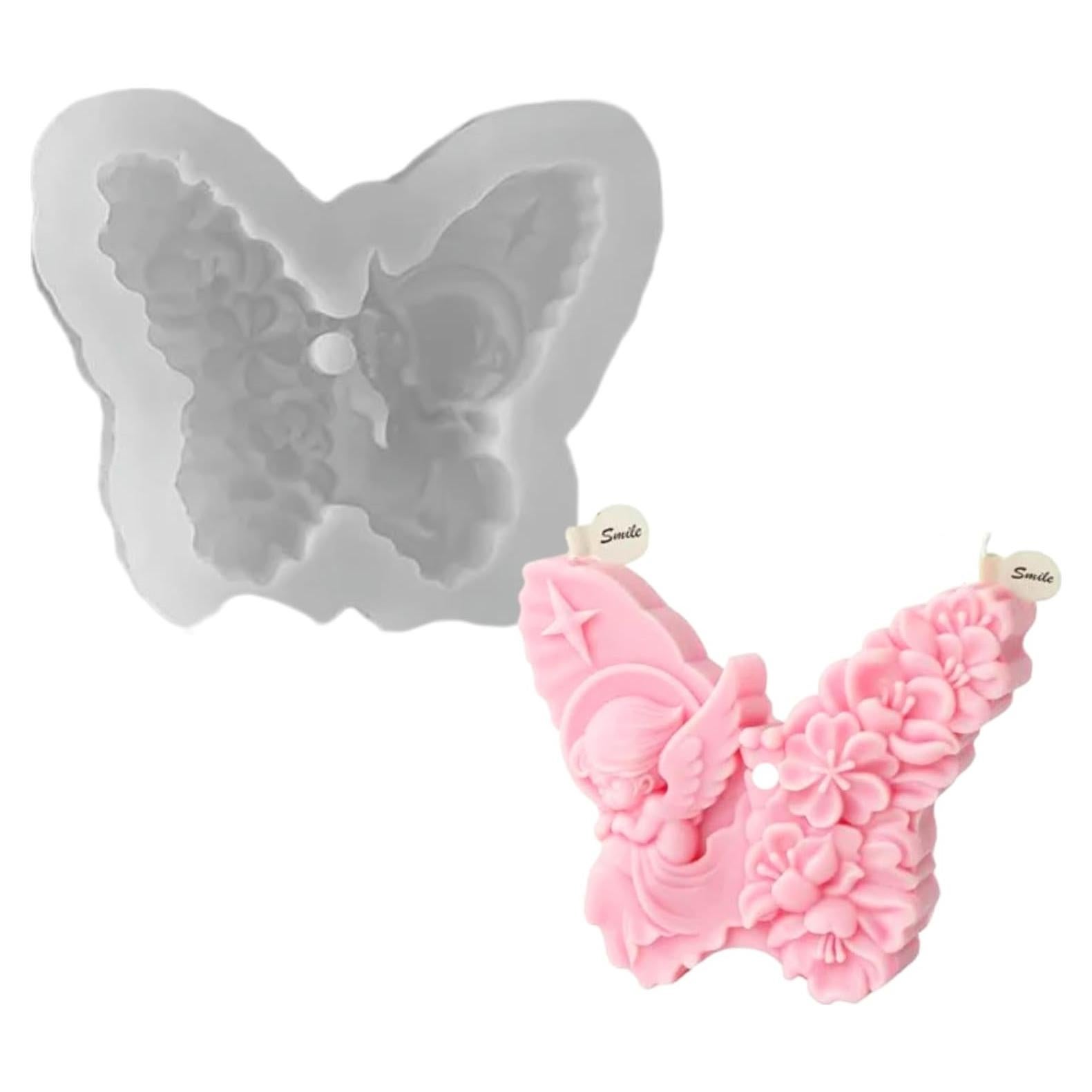Molde de Silicona 3D Mariposa Hada XMOX para Velas y Jabón