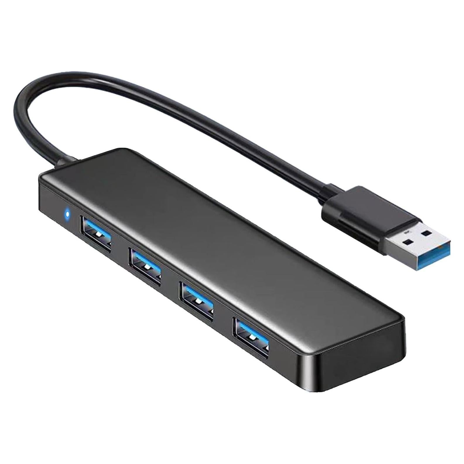 Hub USB 3.0 VIENON de 4 Puertos para Laptop y Consolas
