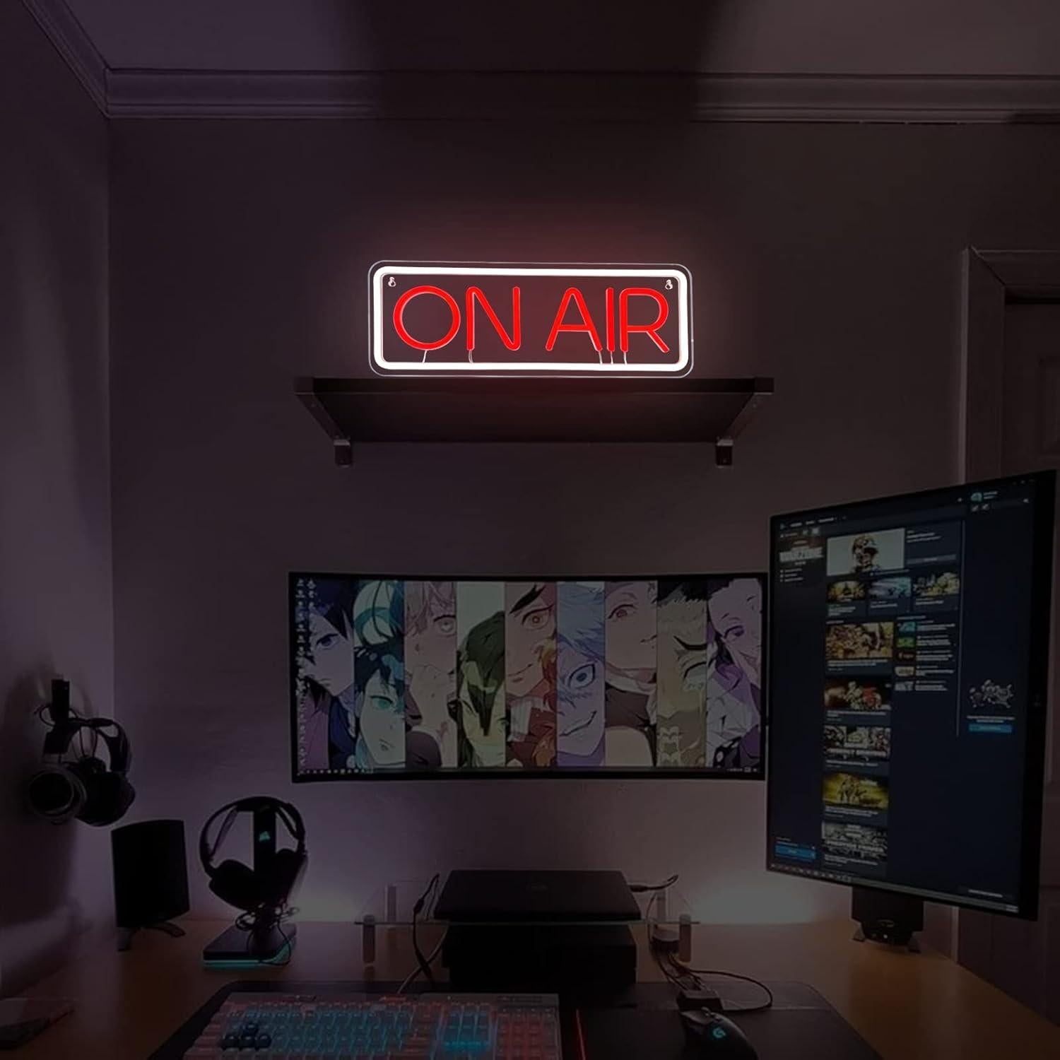 Cartel Neon On Air BK-Neon Life 42.5x14.5 cm LED