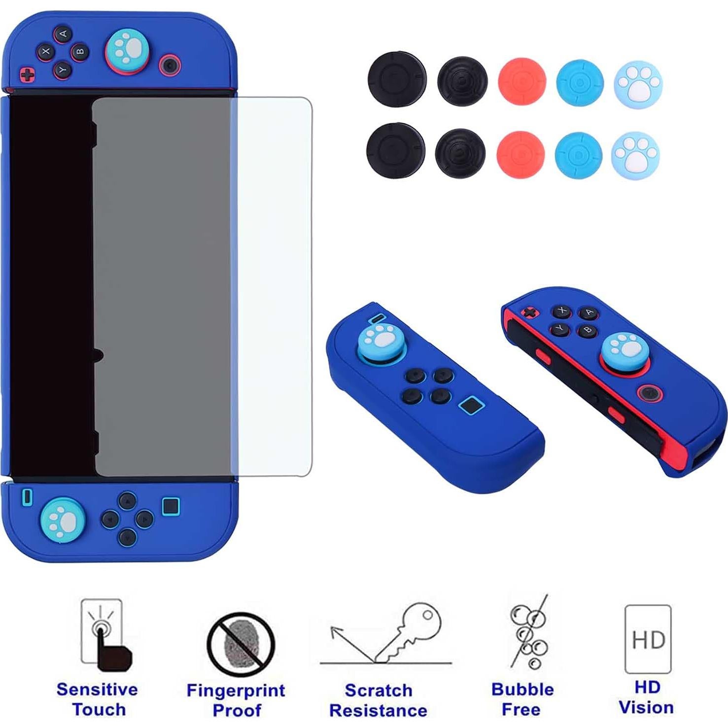 Funda Acoplable Nintendo Switch COMCOOL 3 en 1 Azul