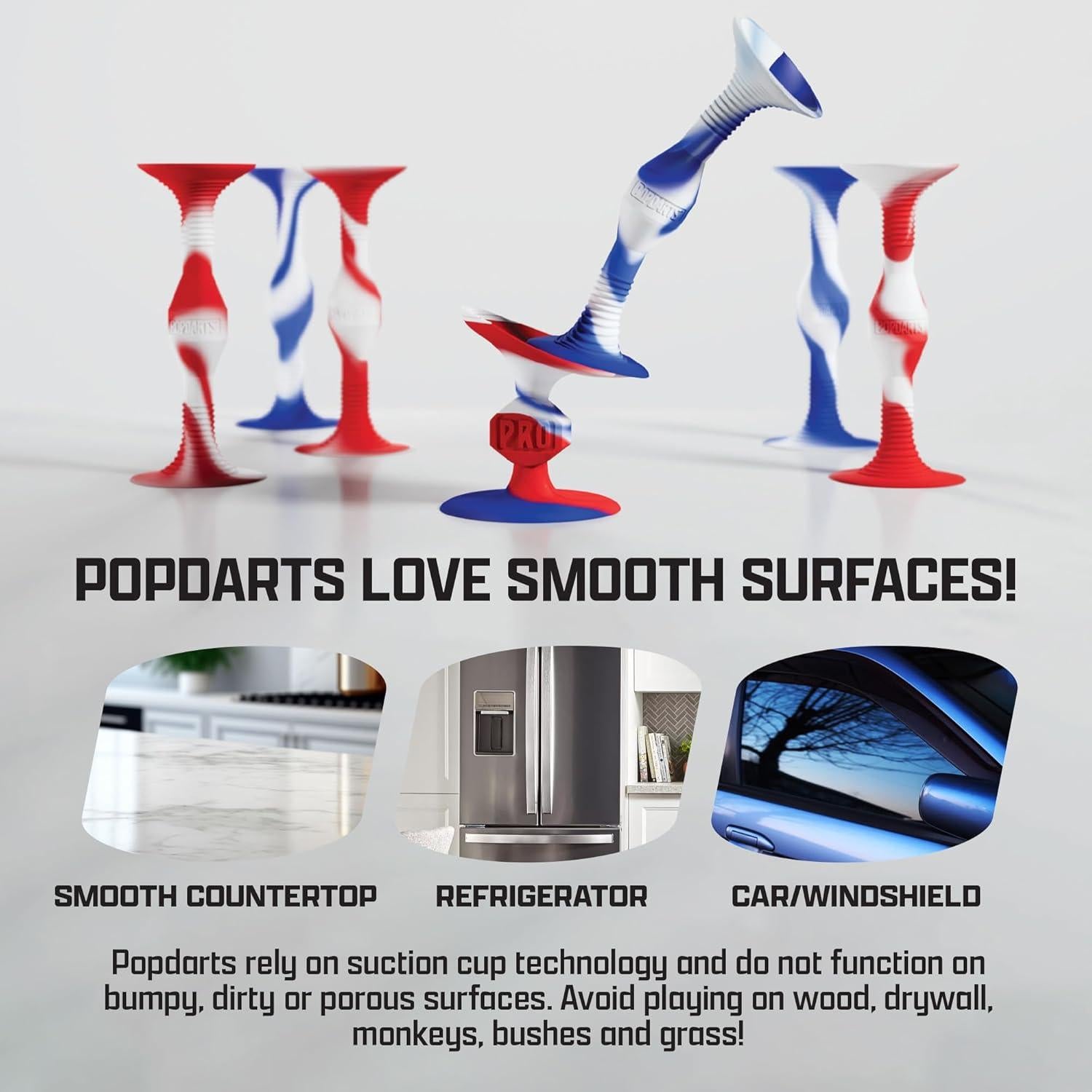 Juego Popdarts PRO Pack Temático USA - Lanzamiento con Ventosas