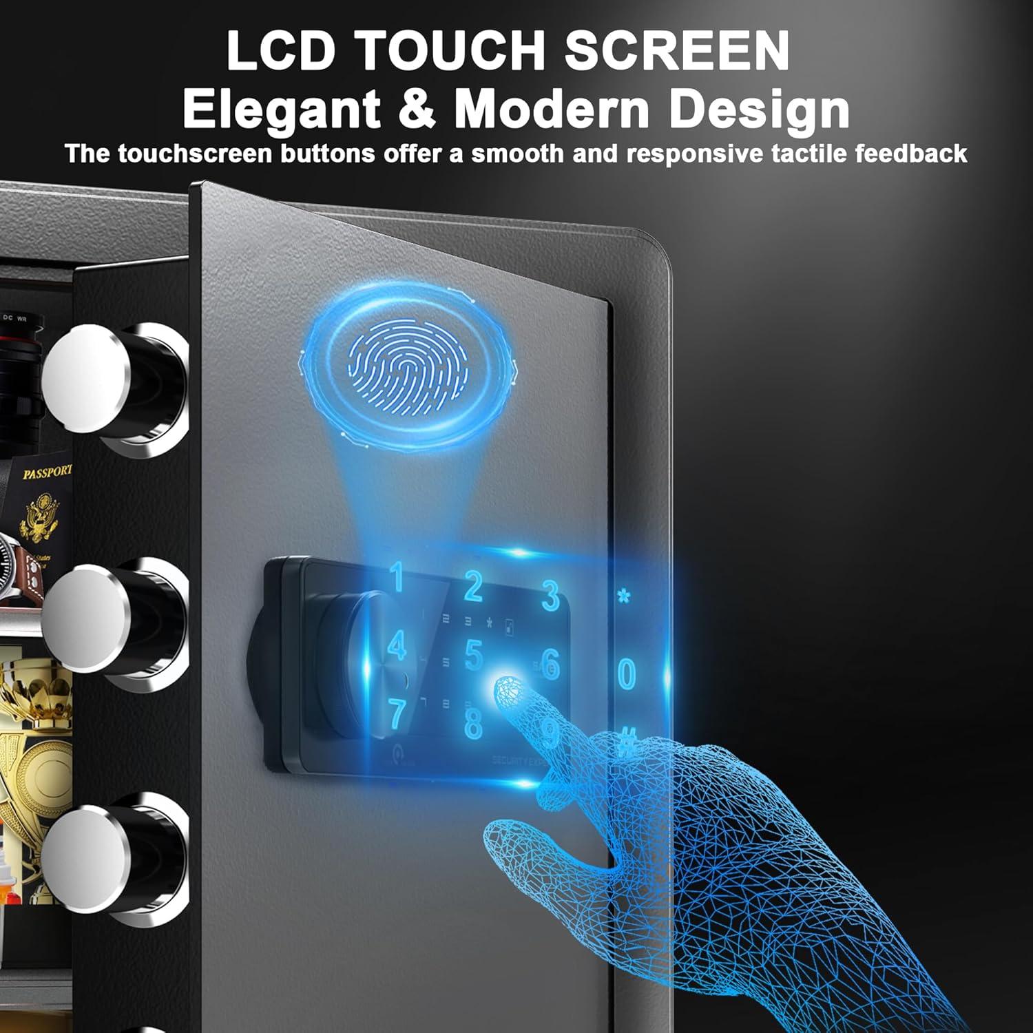 Caja Fuerte Emasme Biométrica 2.0 Pies Cúbicos con Alarma