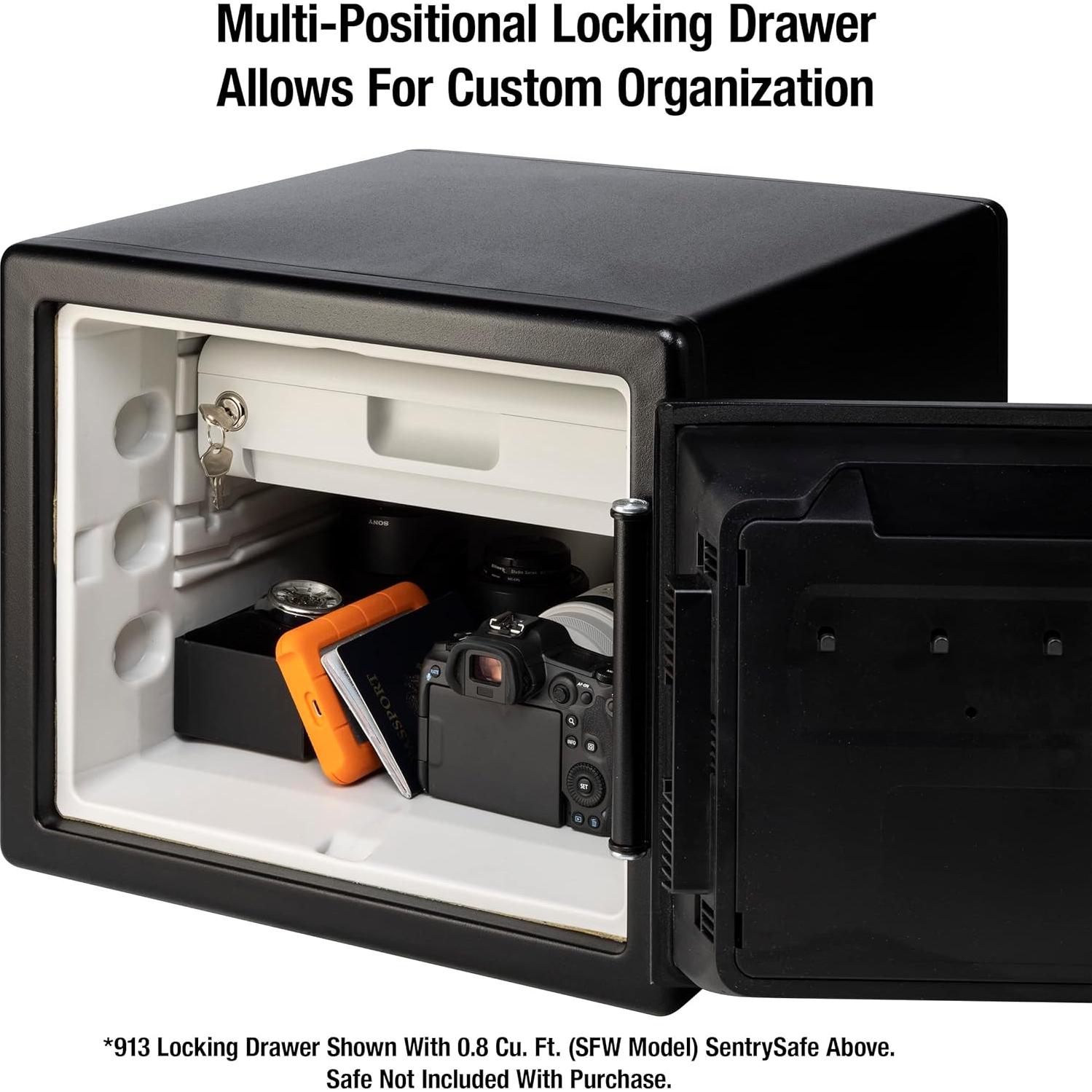 Cajón de bloqueo SentrySafe 913 para cajas fuertes SFW082/SFW123