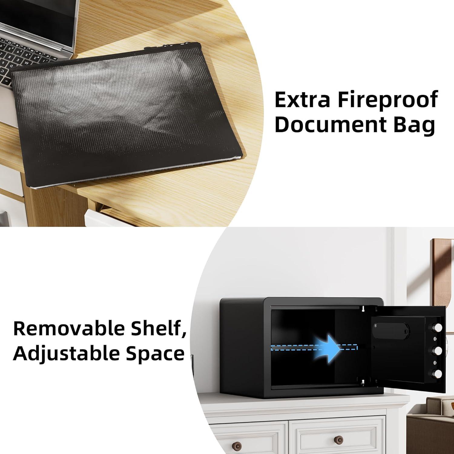 Caja Fuerte Biométrica KPASAFE 22.7L con Huella Digital