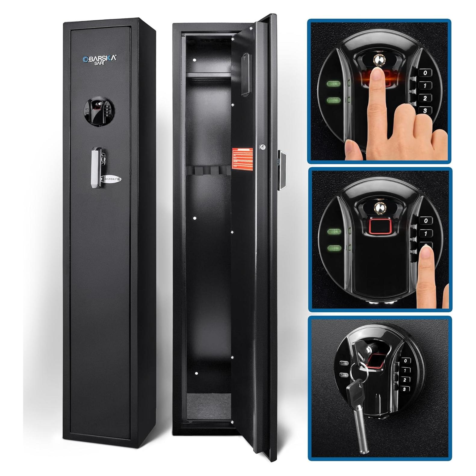 Caja Fuerte Biométrica Barska AX12760 para Rifle 51.8L