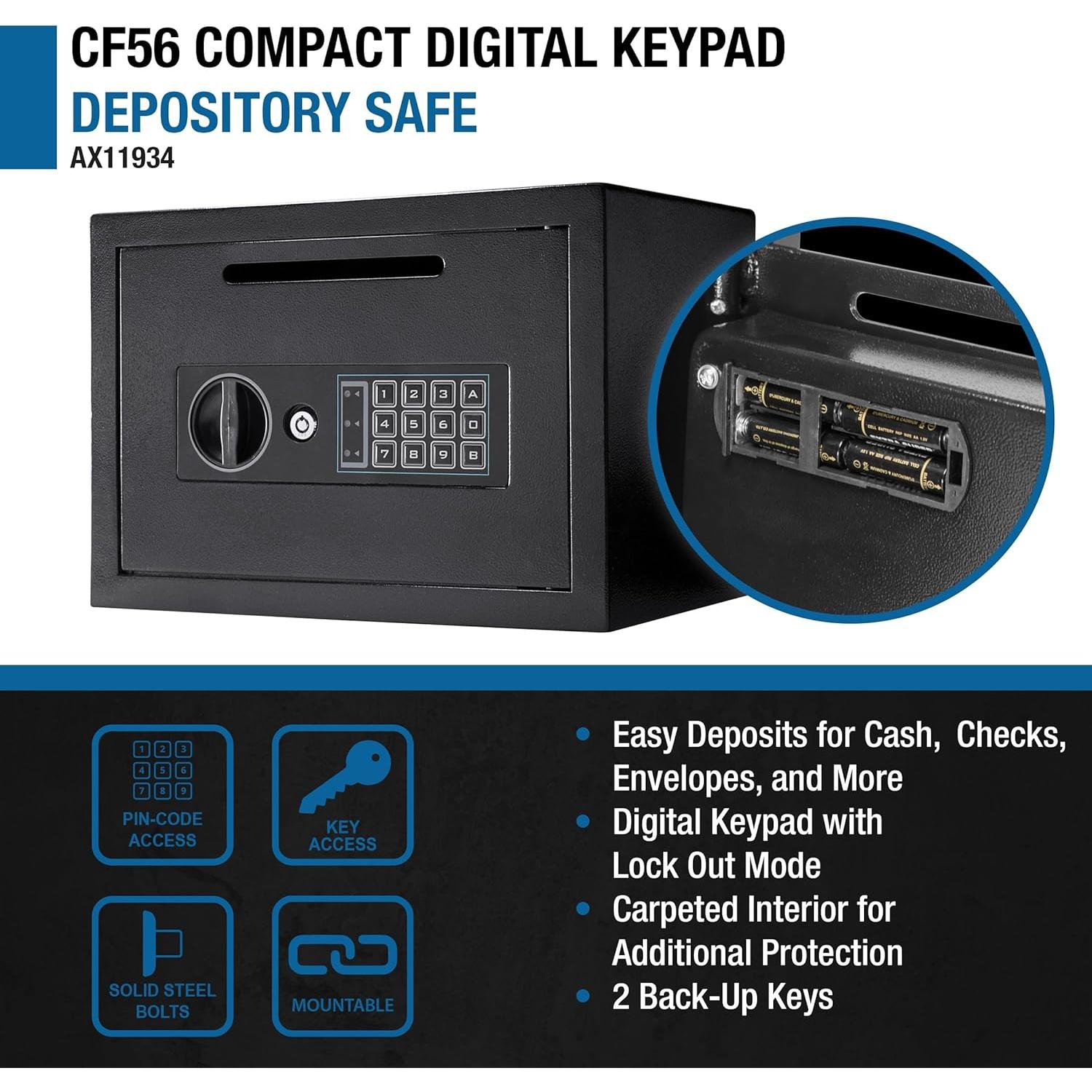 Caja Fuerte Digital Barska 16.1L con Teclado y Llaves