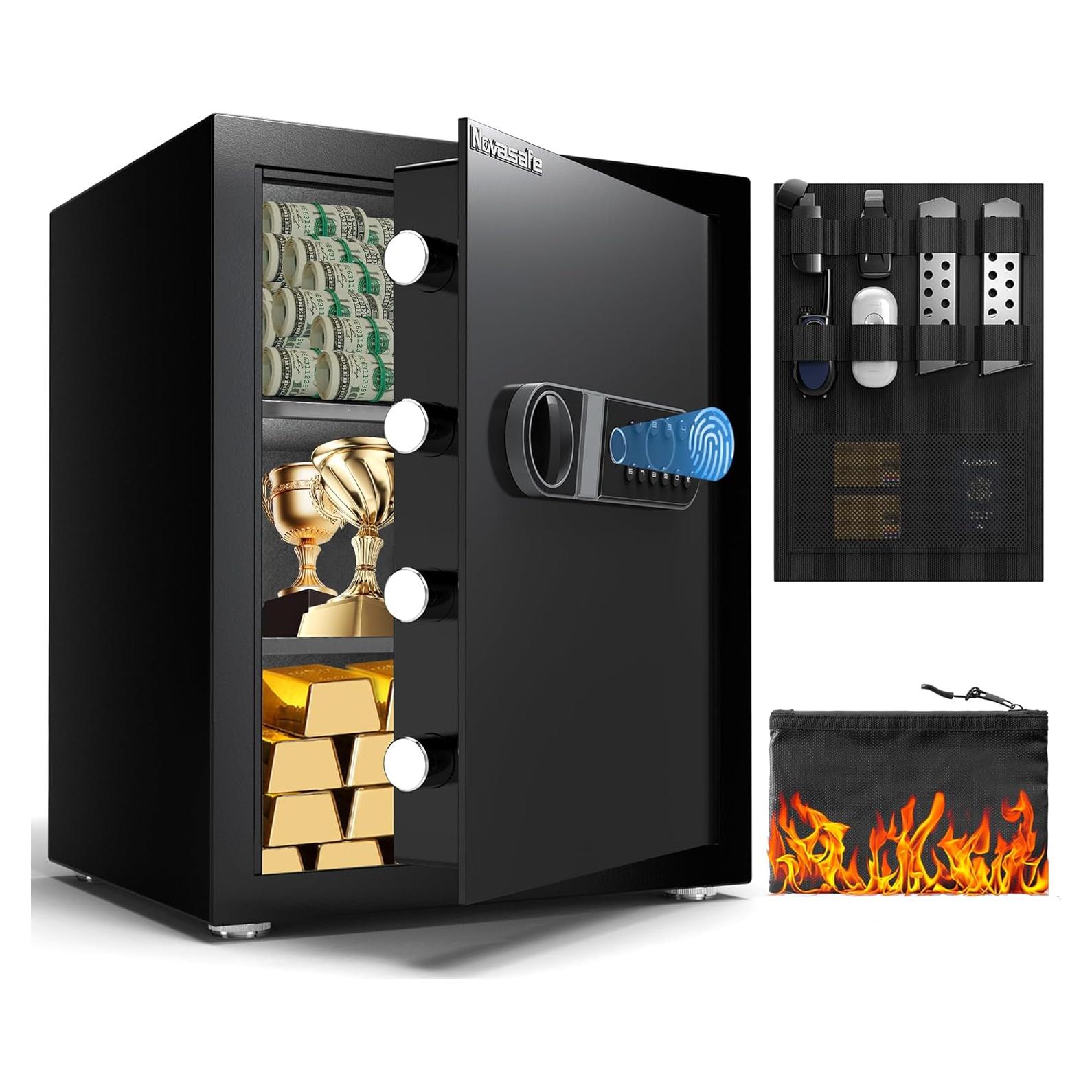 Caja Fuerte Biométrica Novasafe 2.0 Pies Cúbicos con Alarma