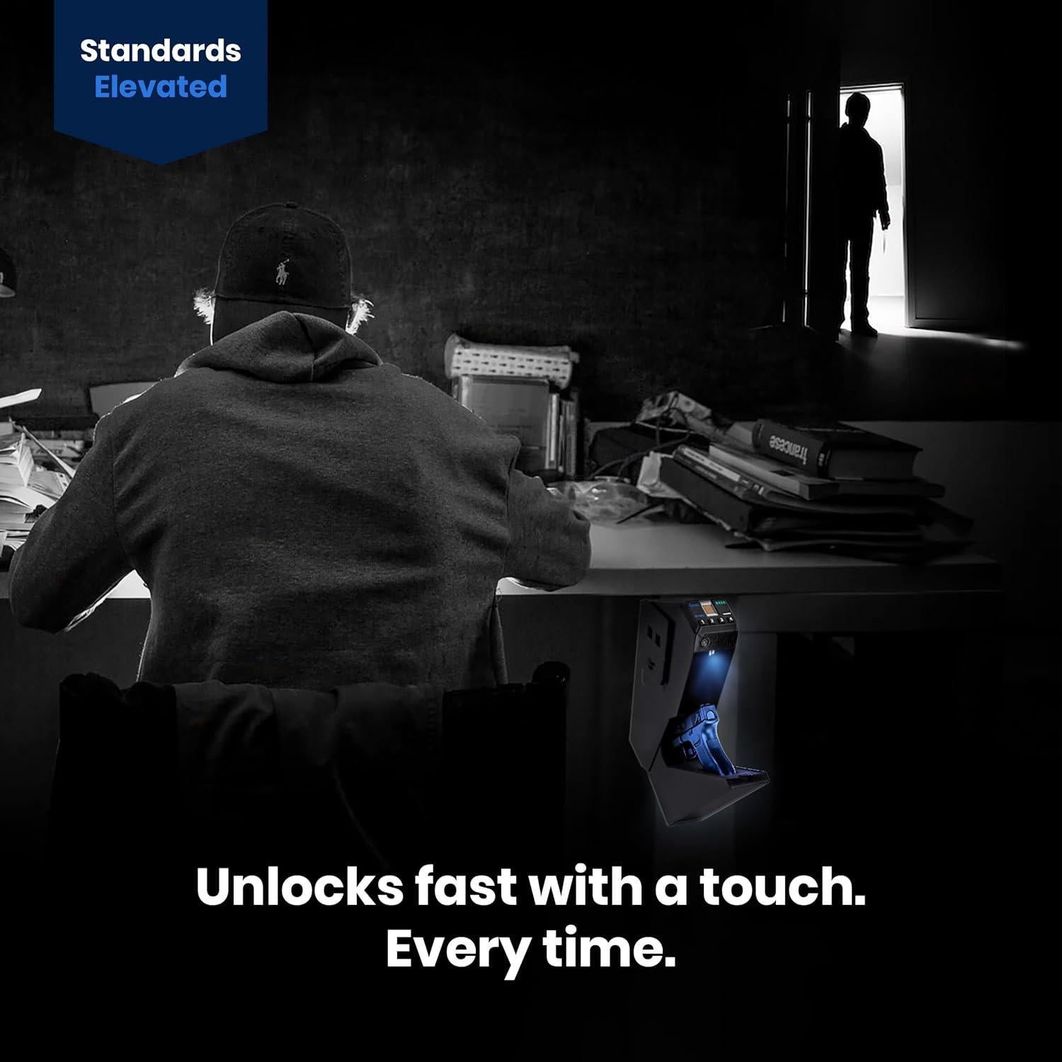 Caja Fuerte Biométrica Viking VS-11PZ para Pistola 1 Unidad