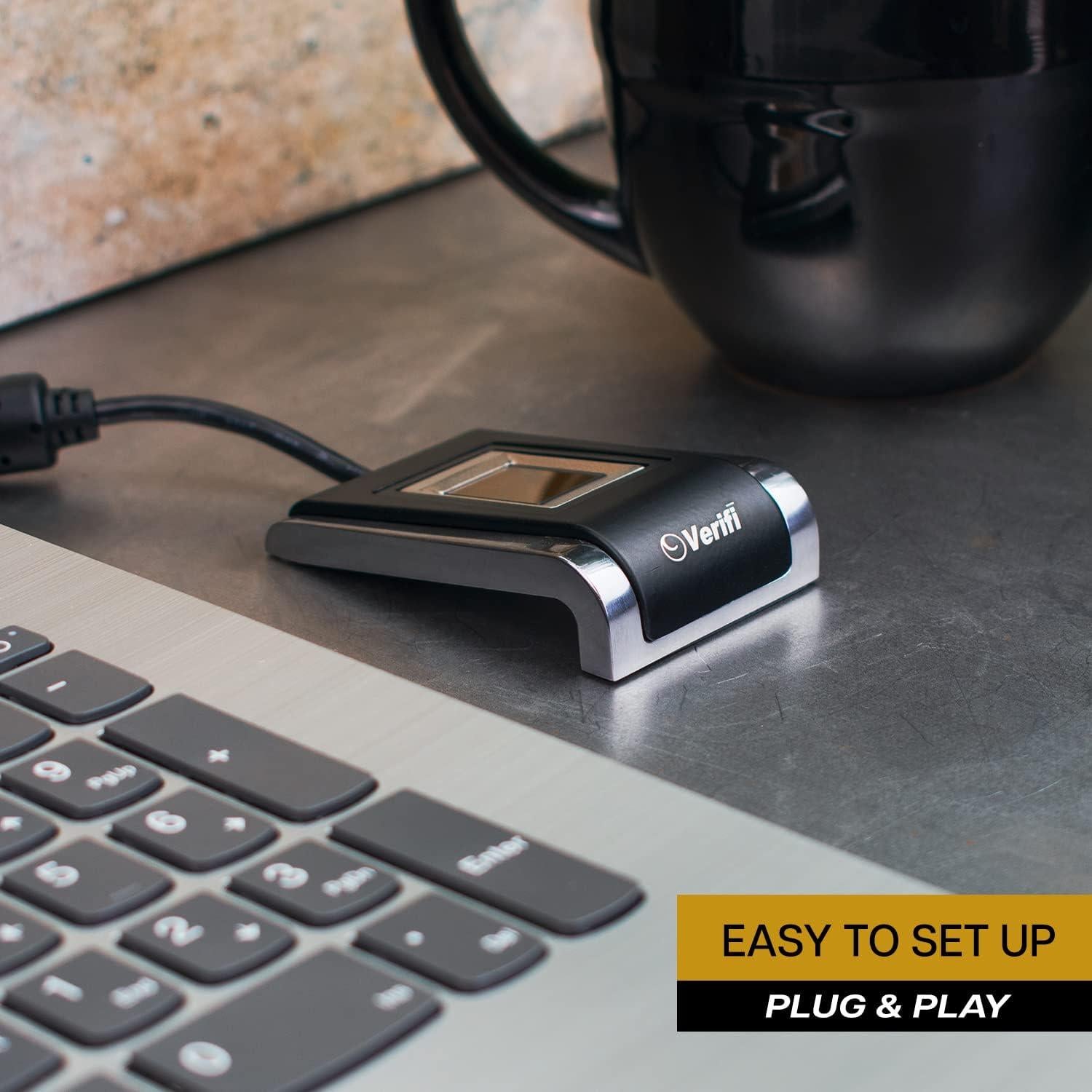 Lector de Huellas Dactilares USB Verifi P5100 - Windows Hello