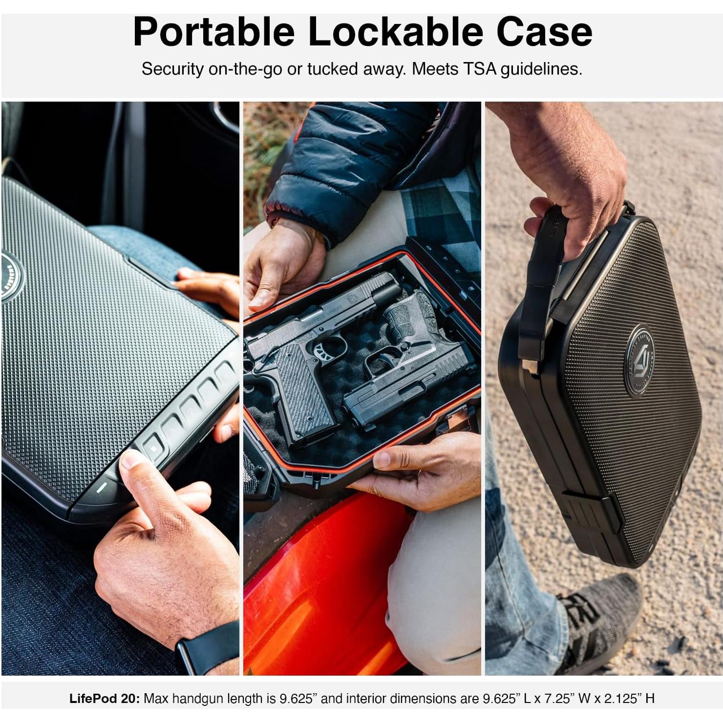 Caja Biometrica Vaultek LifePod 20 a Prueba de Climas