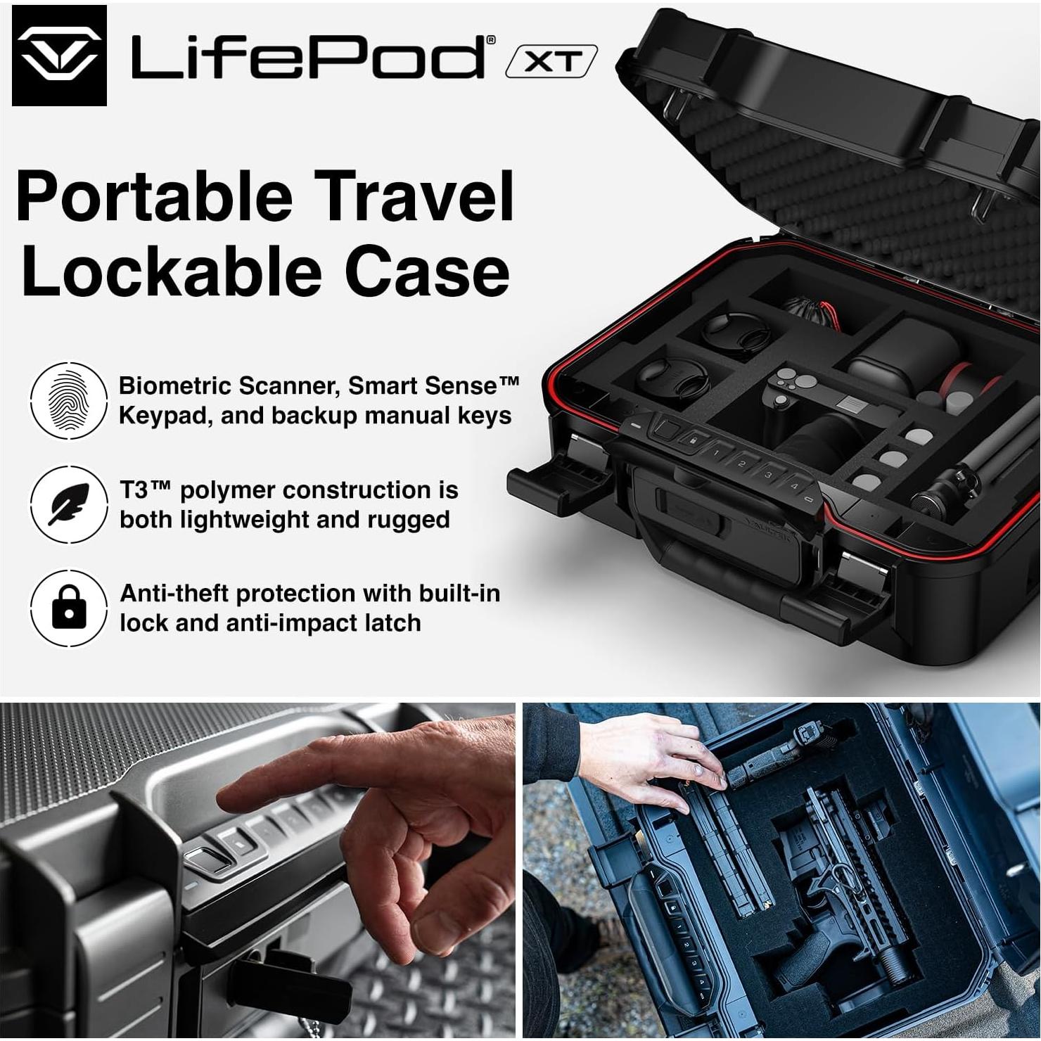 Caja Fuerte Biométrica Impermeable VAULTEK LifePod XT