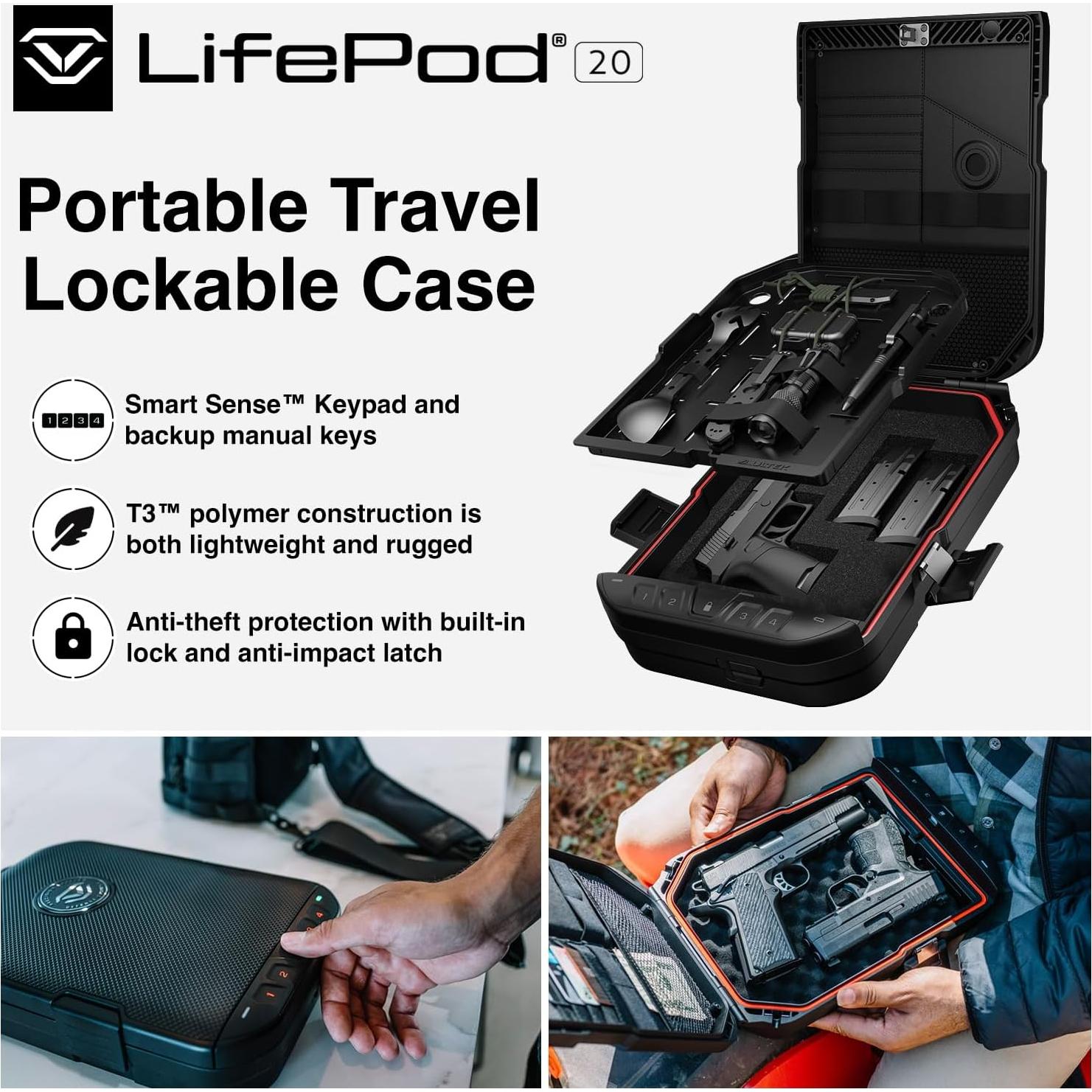 Caja de Seguridad Vaultek LifePod 20 a Prueba de Clima 2.14 kg