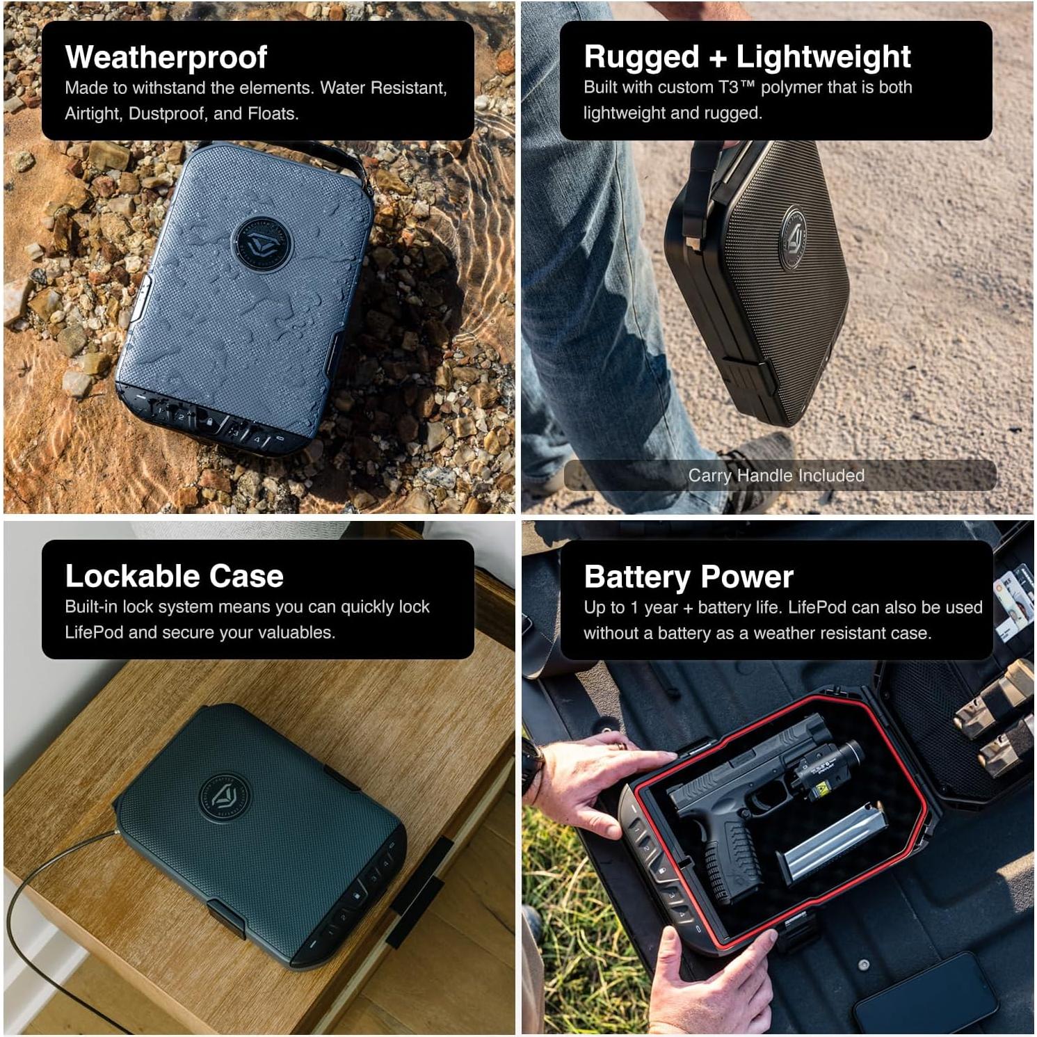 Caja de Seguridad Vaultek LifePod 20 a Prueba de Clima 2.14 kg