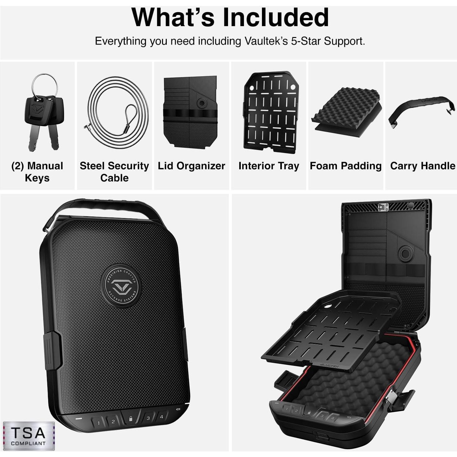 Caja de Seguridad Vaultek LifePod 20 a Prueba de Clima 2.14 kg