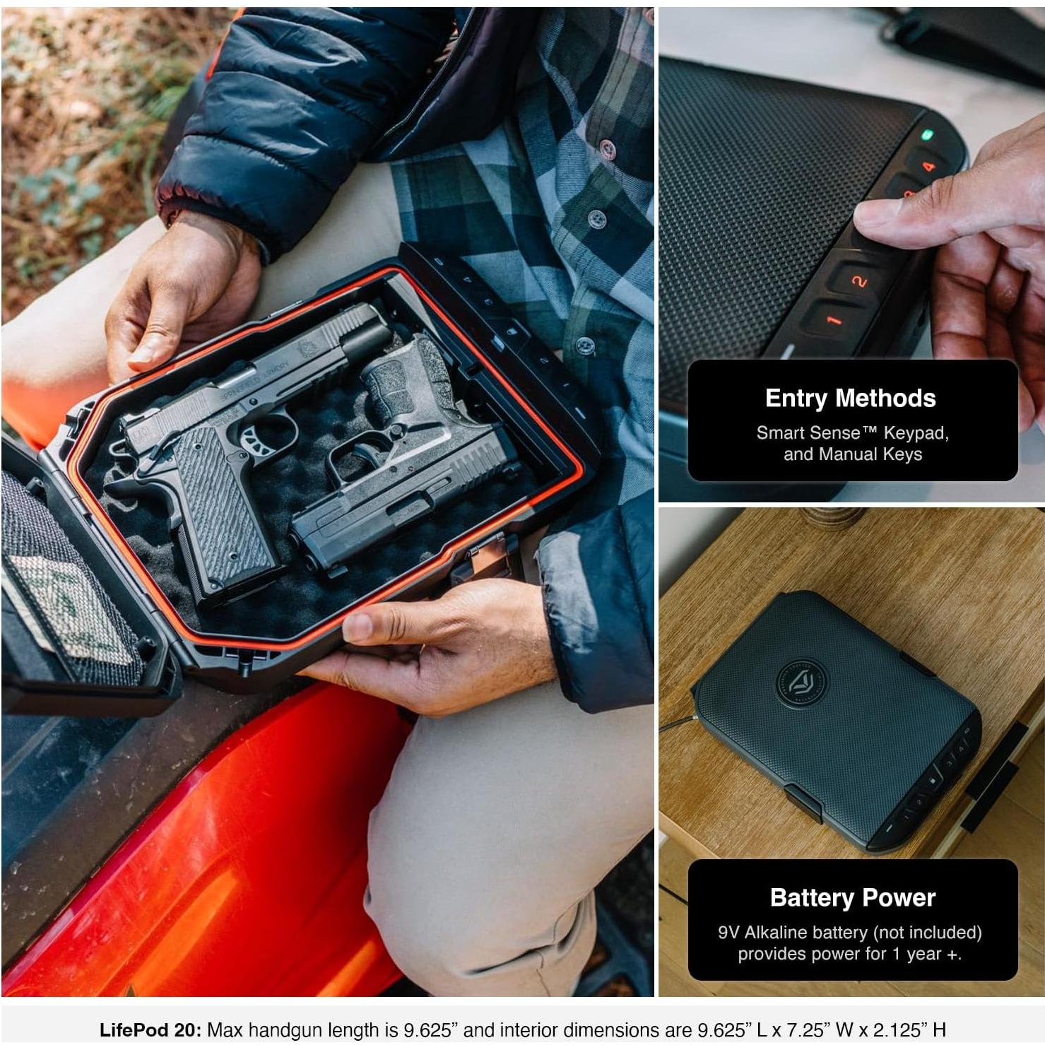 Caja de Seguridad Vaultek LifePod 20 a Prueba de Clima 2.14 kg