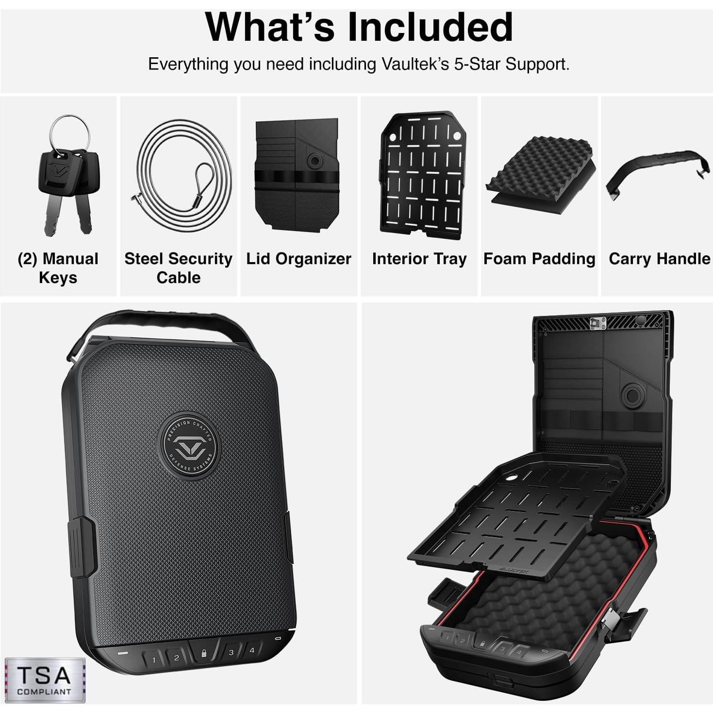 Caja de Seguridad Vaultek LifePod 20 a Prueba de Clima 31.1x21.6cm