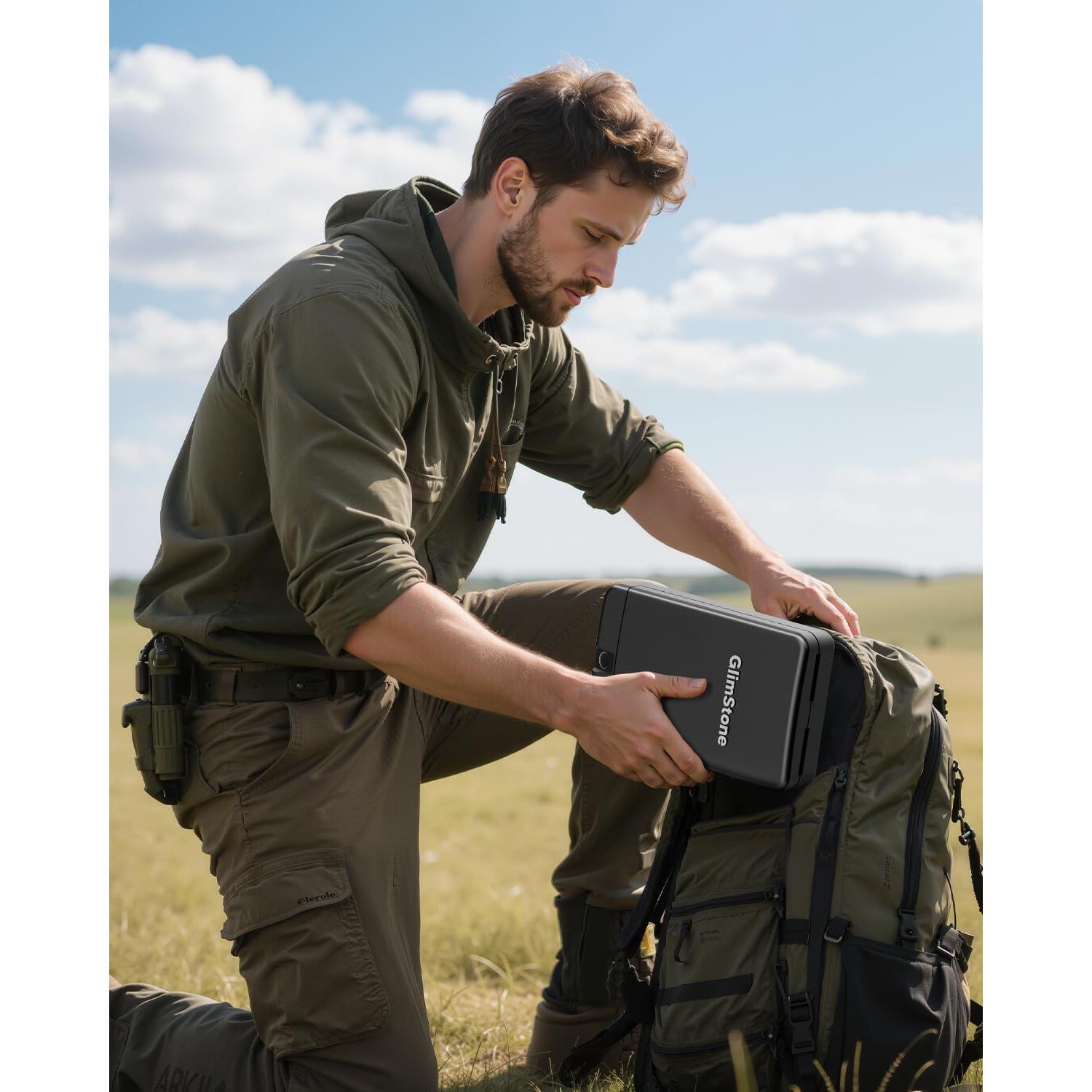 Funda de viaje Glimstone para caja fuerte biométrica 32.8x23.8cm