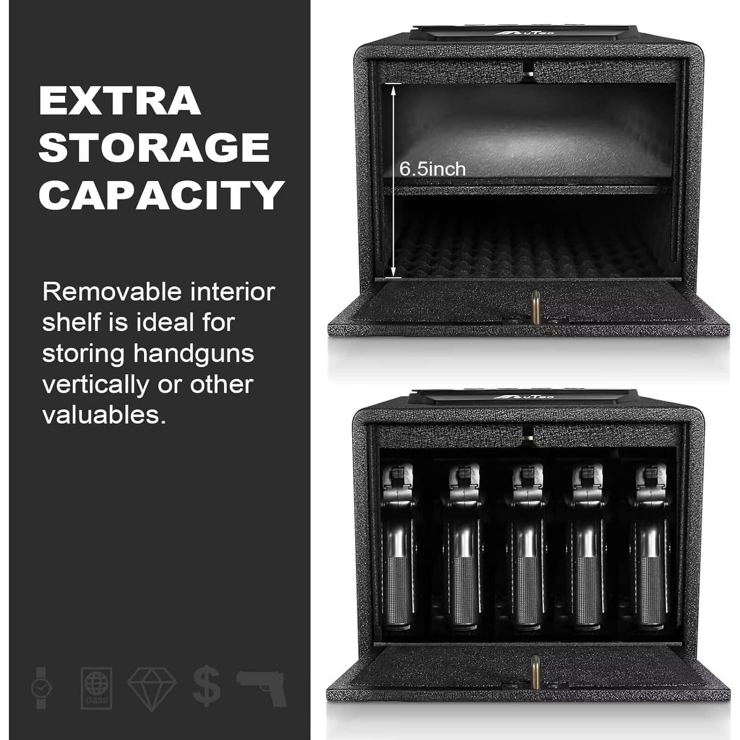 Caja Fuerte Biometrica BBRKIN para 4-8 Pistolas, Acceso Rápido