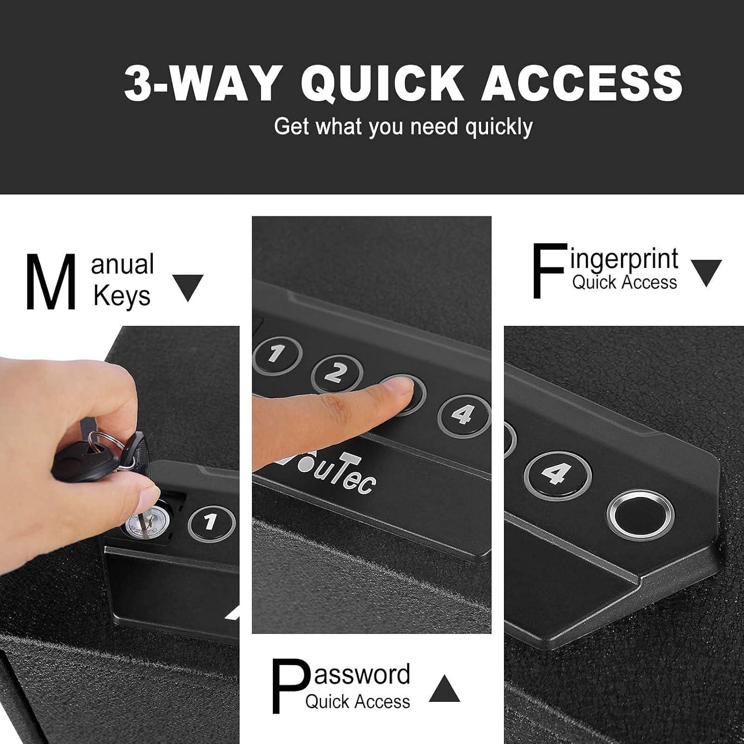 Caja Fuerte Biometrica BBRKIN para 4-8 Pistolas, Acceso Rápido