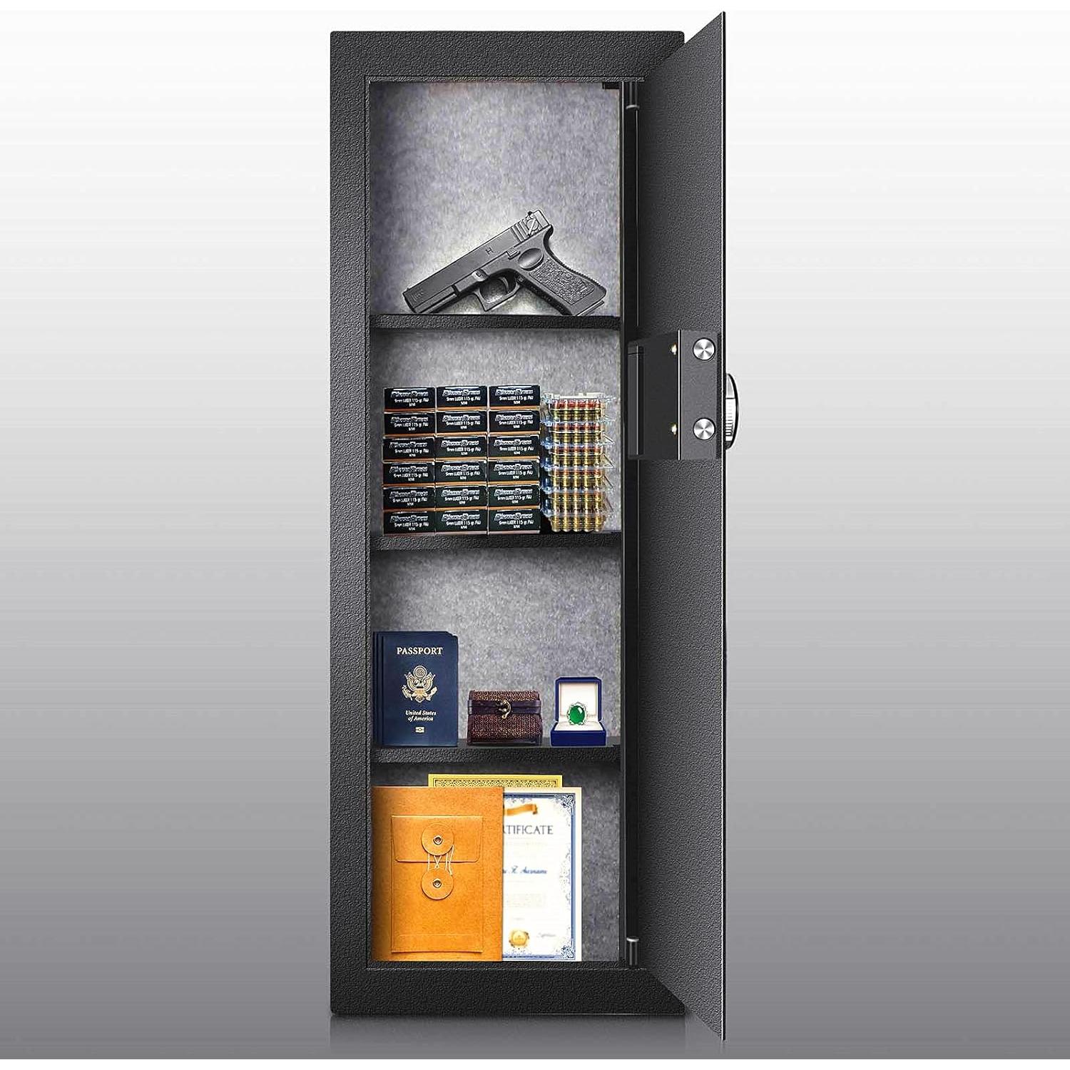 Caja Fuerte Biométrica Langger WS001, 26.5 kg, Pared