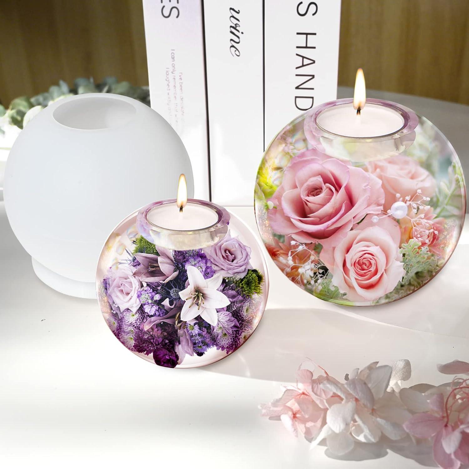 Moldes de Silicona para Soporte de Vela Actvty - 2 Pcs Esfera