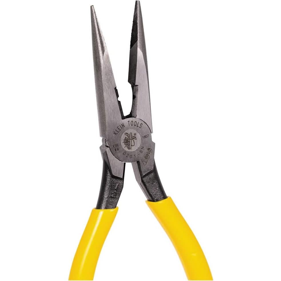 Alicates de Punta de Aguja Klein Tools D203-8N 20 cm Corte Lateral