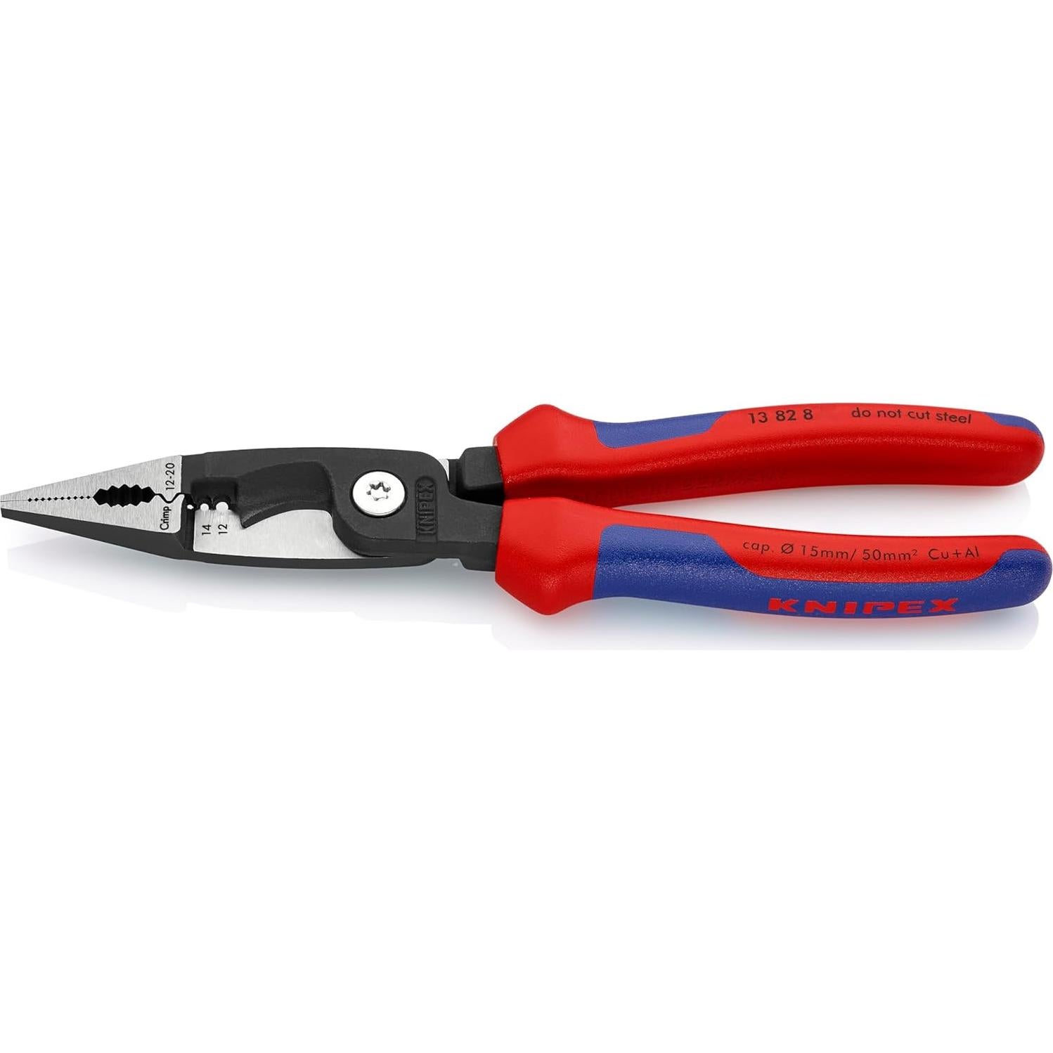 Alicates de Instalación Eléctrica Knipex 13 82 8 6 en 1