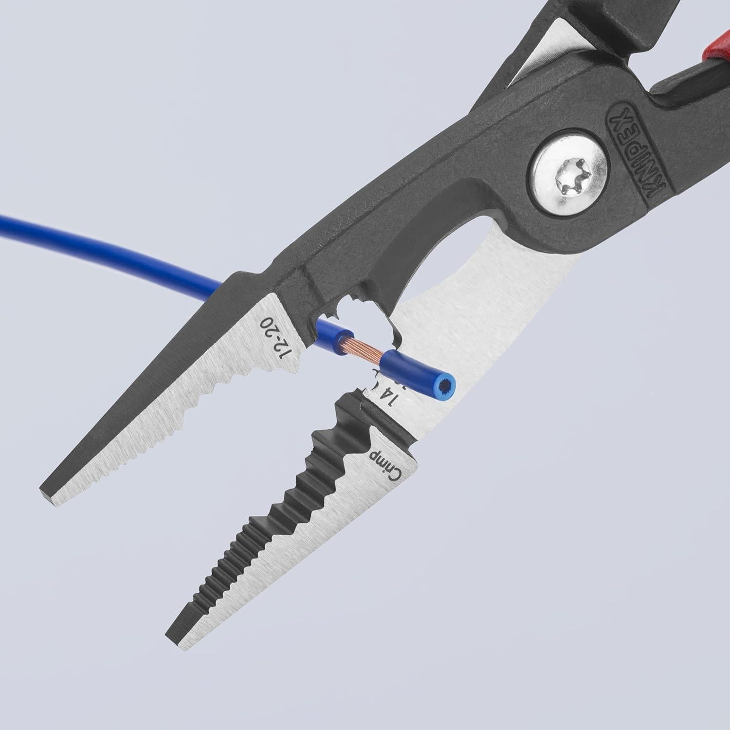 Alicates de Instalación Eléctrica Knipex 13 82 8 6 en 1