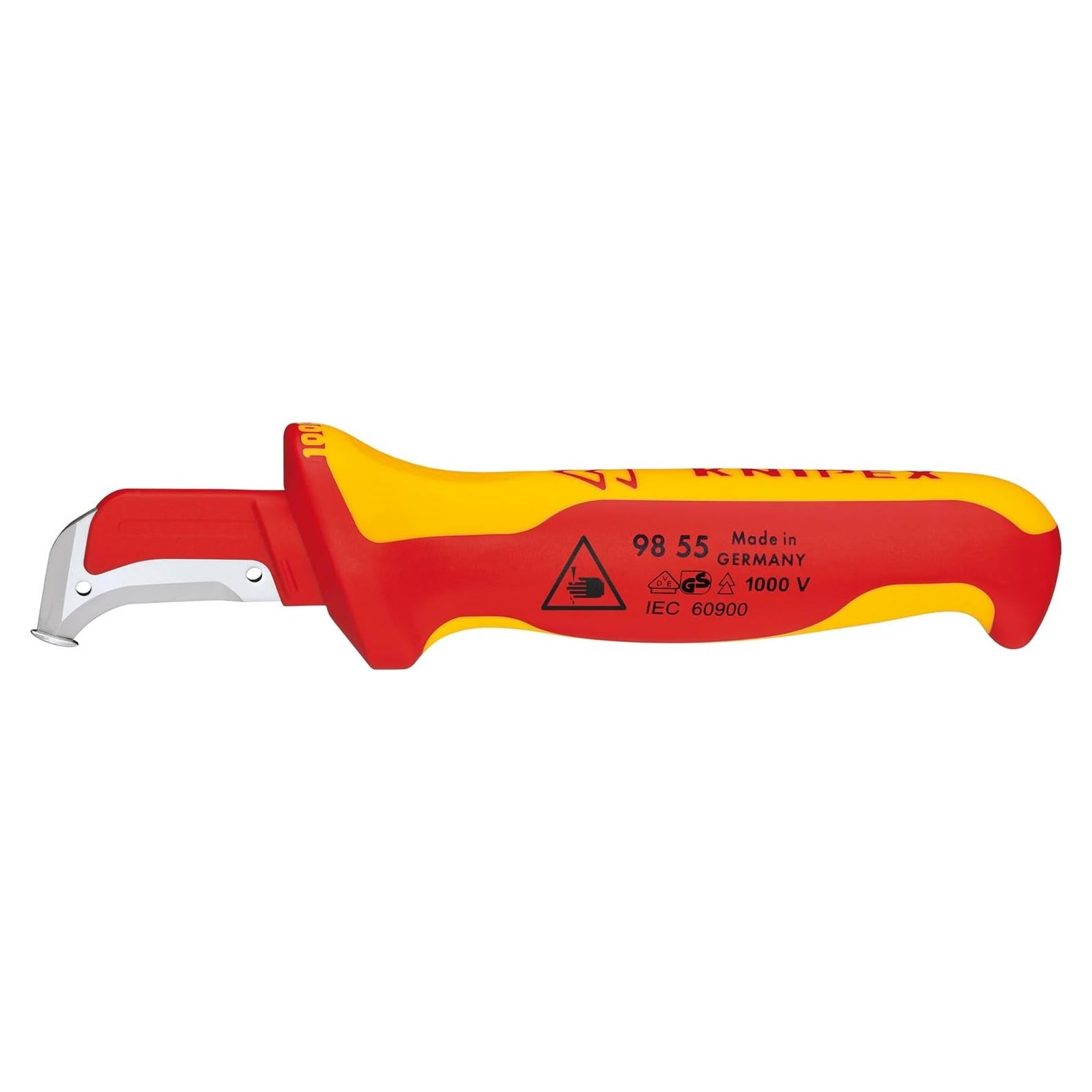 Cuchillo de Desmantelamiento KNIPEX 98 55 Aislado 180mm