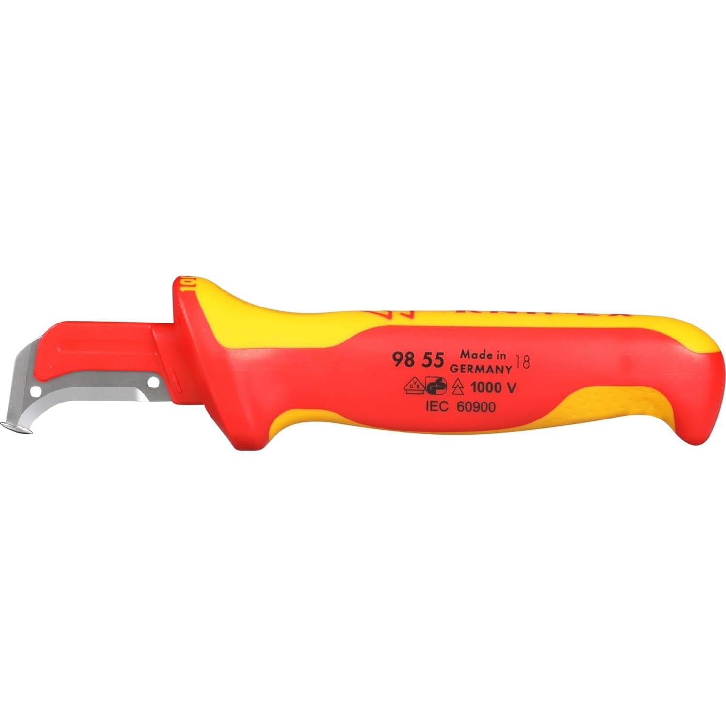 Cuchillo de Desmantelamiento KNIPEX 98 55 Aislado 180mm