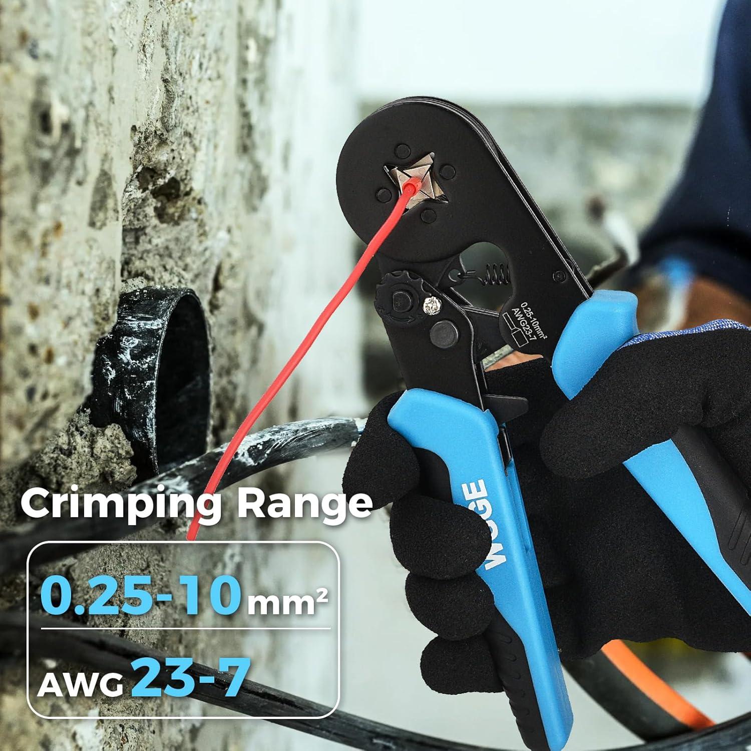 Kit de Crimpado de Ferrules WGGE con 1200 Conectores AWG 23-7