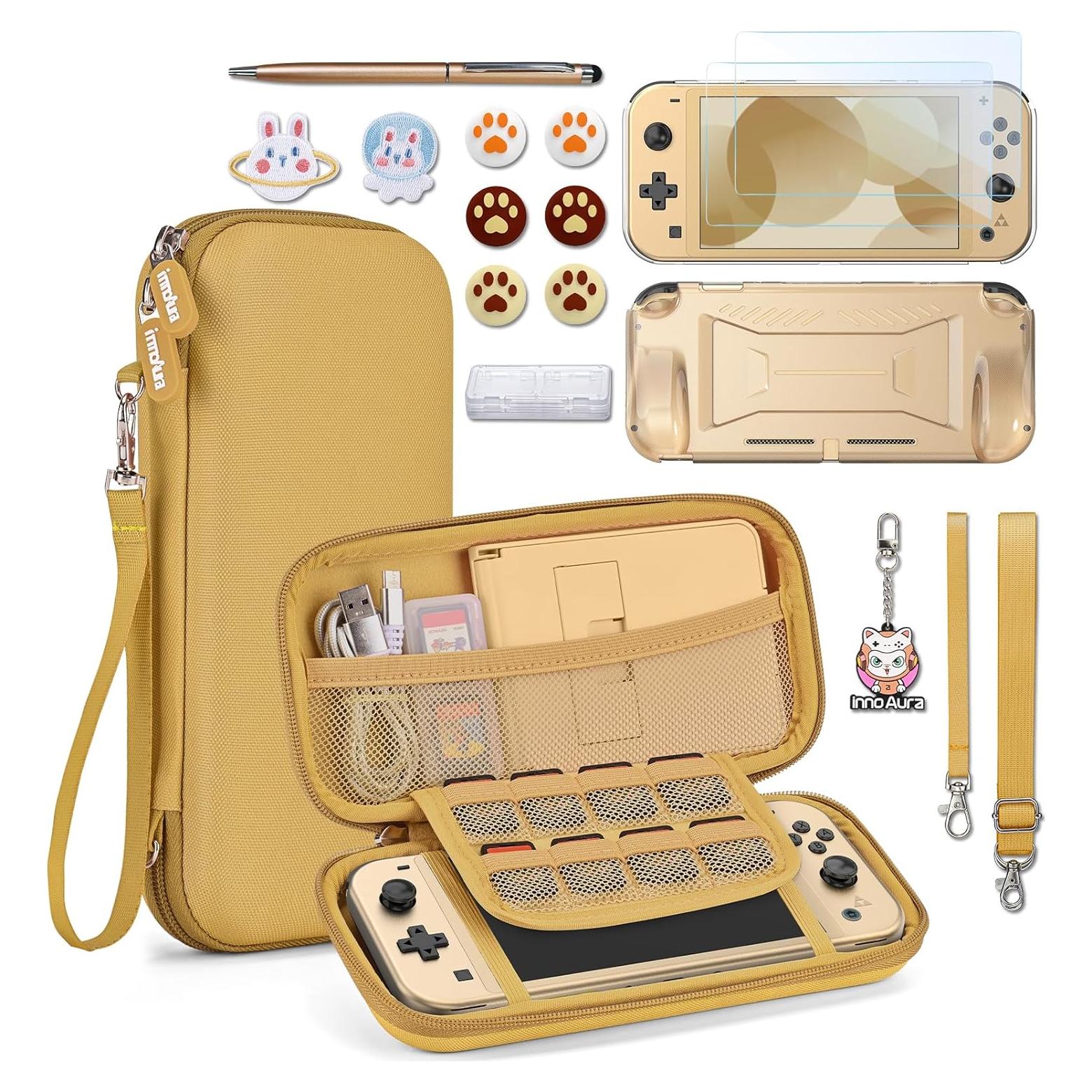 Accesorios innoAura 18 en 1 para Switch Lite con estuche