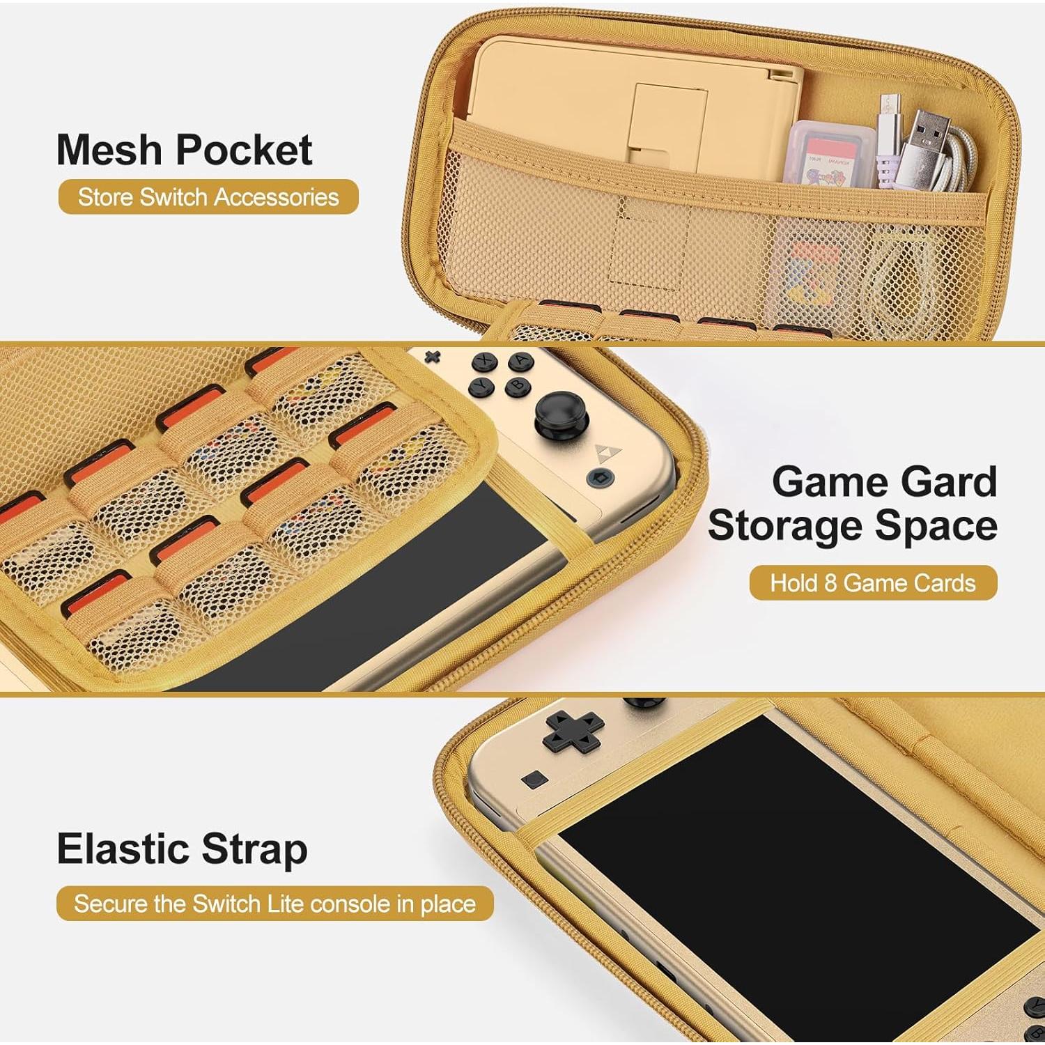 Accesorios innoAura 18 en 1 para Switch Lite con estuche